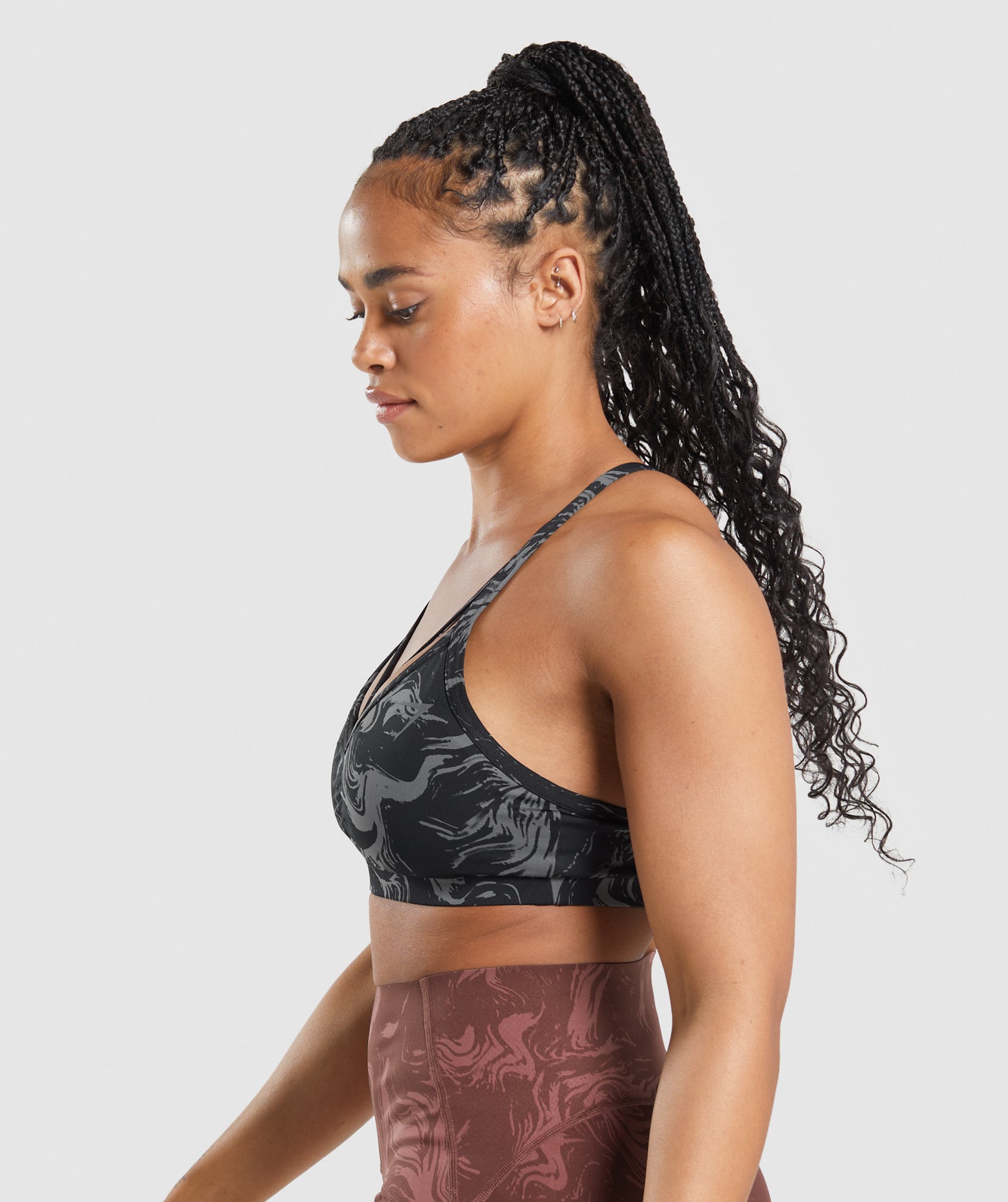 GS Power Sports Bra in Black Print - view 3