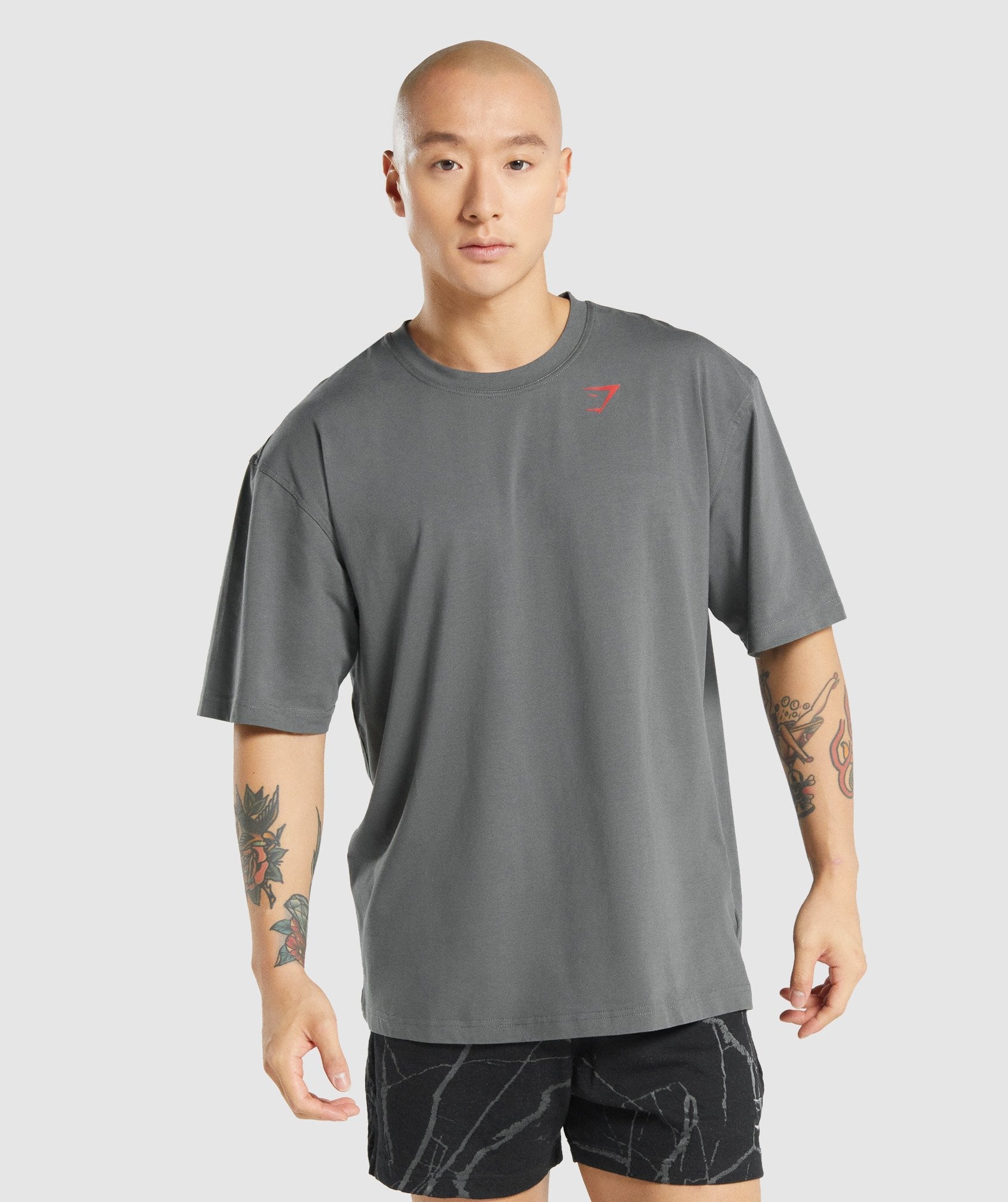 Power T-Shirt in Charcoal Grey - view 1