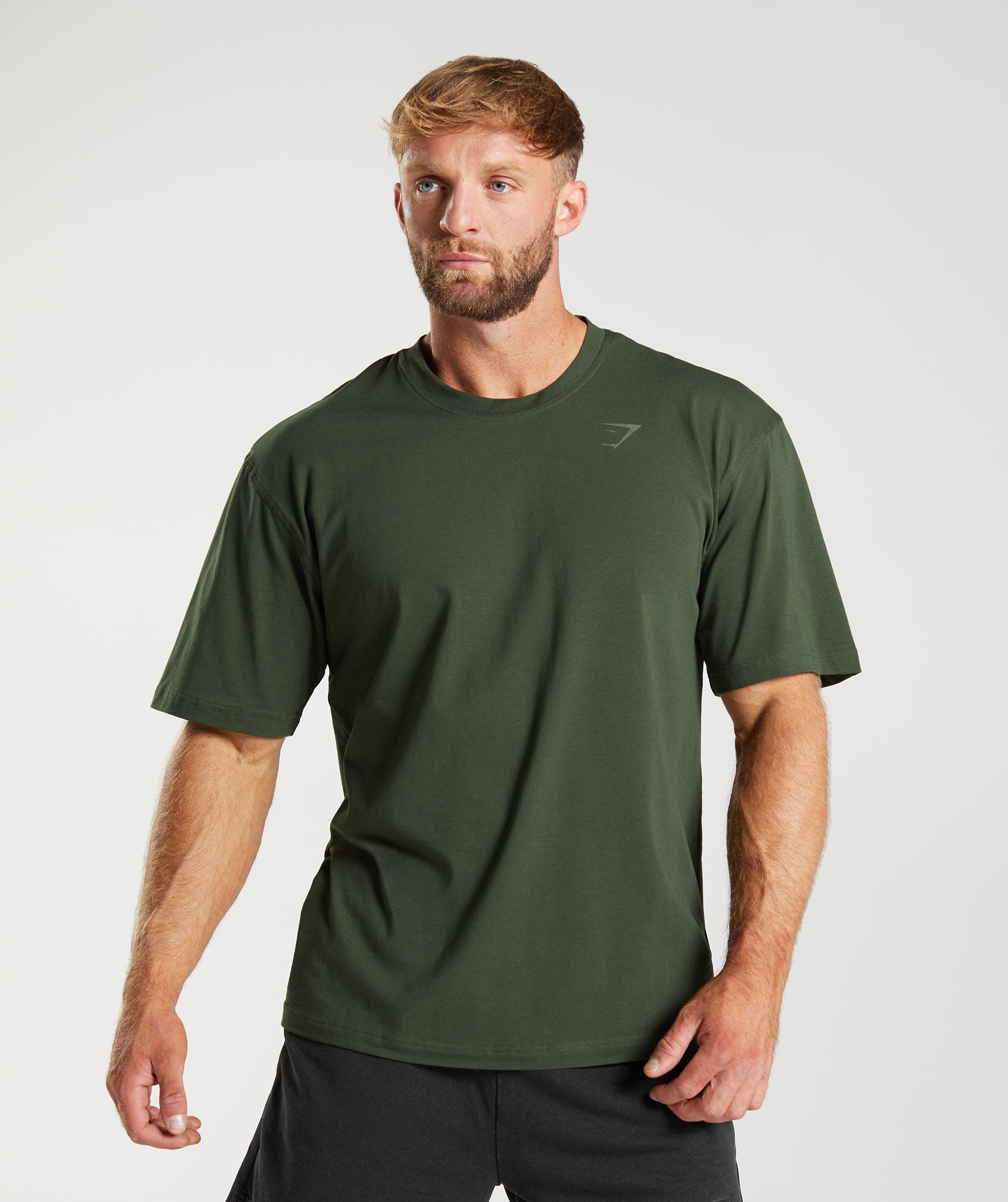 Power T-Shirt in Moss Olive - view 1