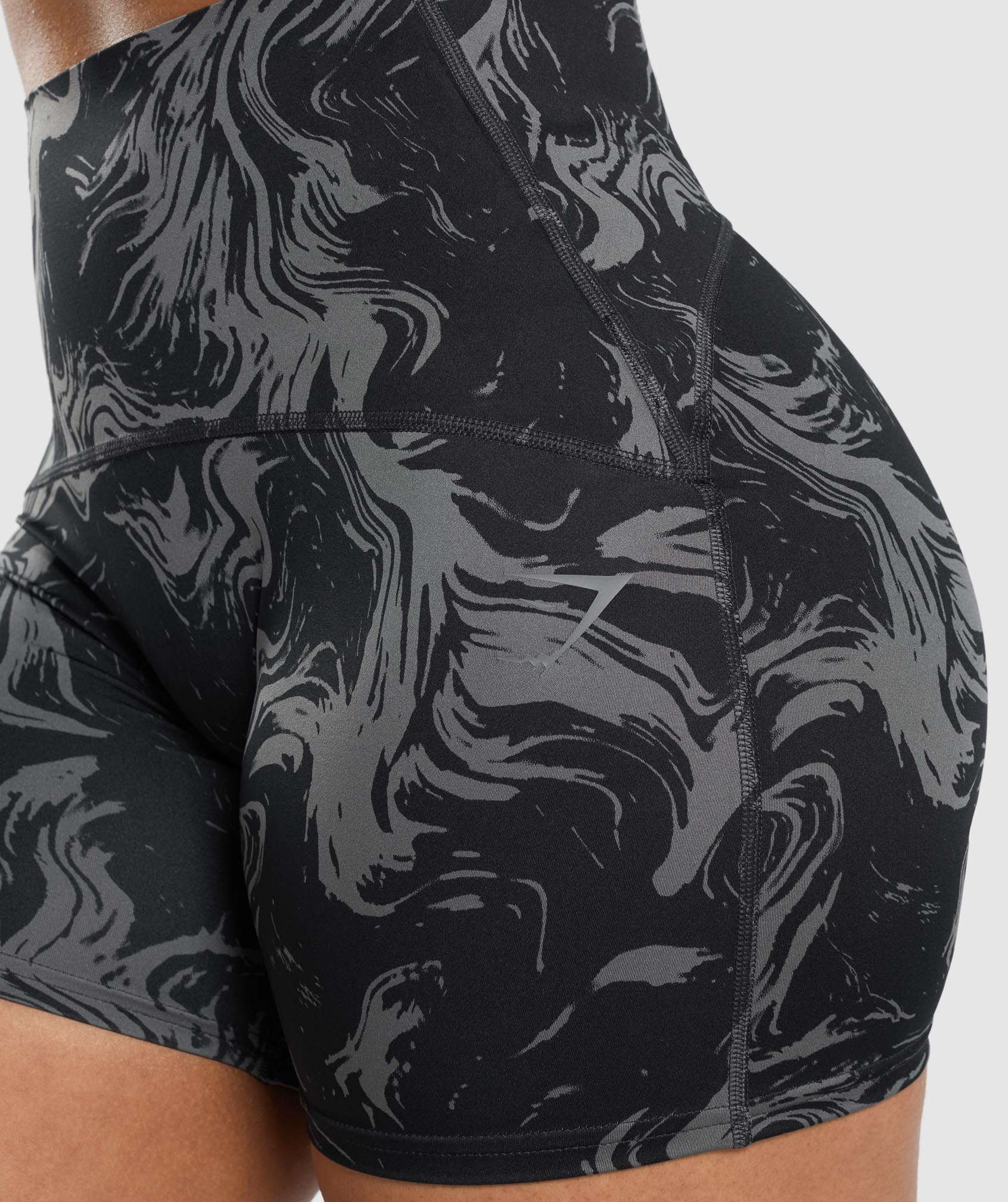 Gymshark GS Power High Rise Shorts - Black Print