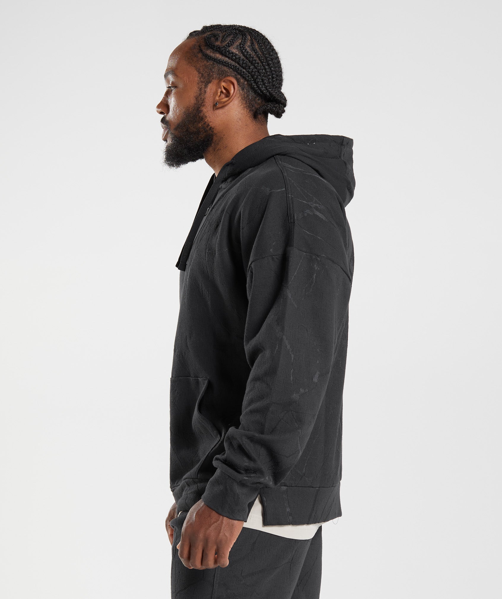 Power Zip Hoodie in Black Print - view 3