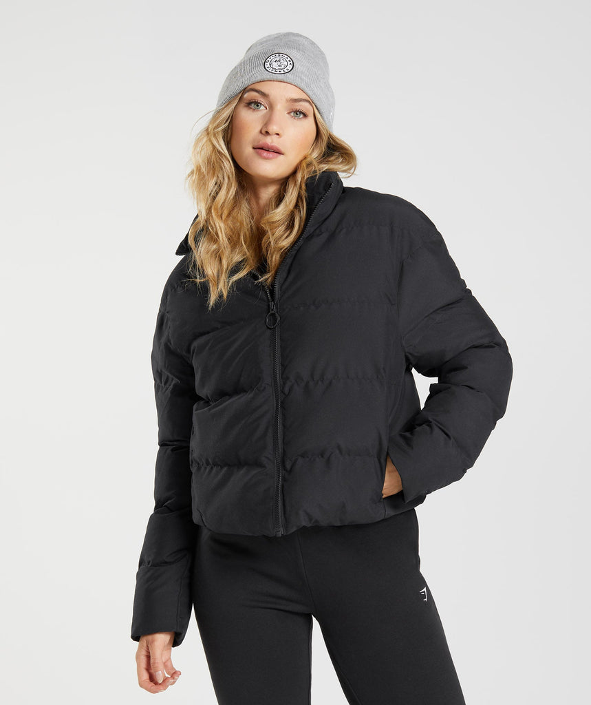 Gymshark Puffer Jacket - Black | Gymshark