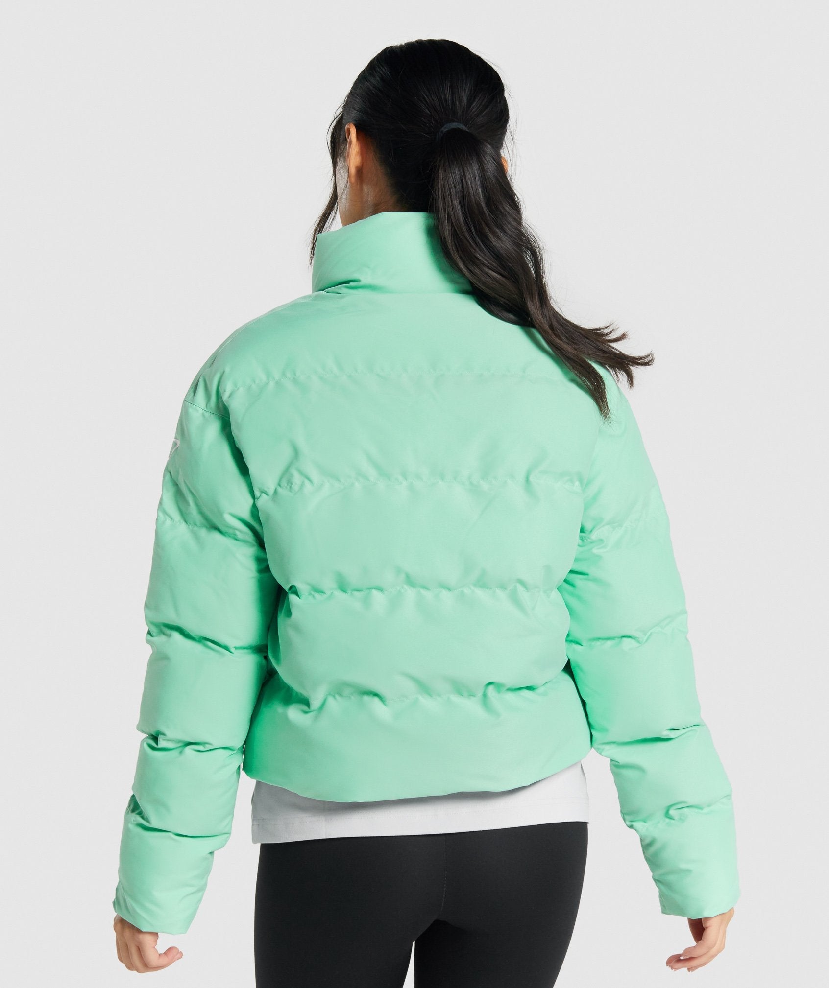 Puffer Jacket in Green - view 2