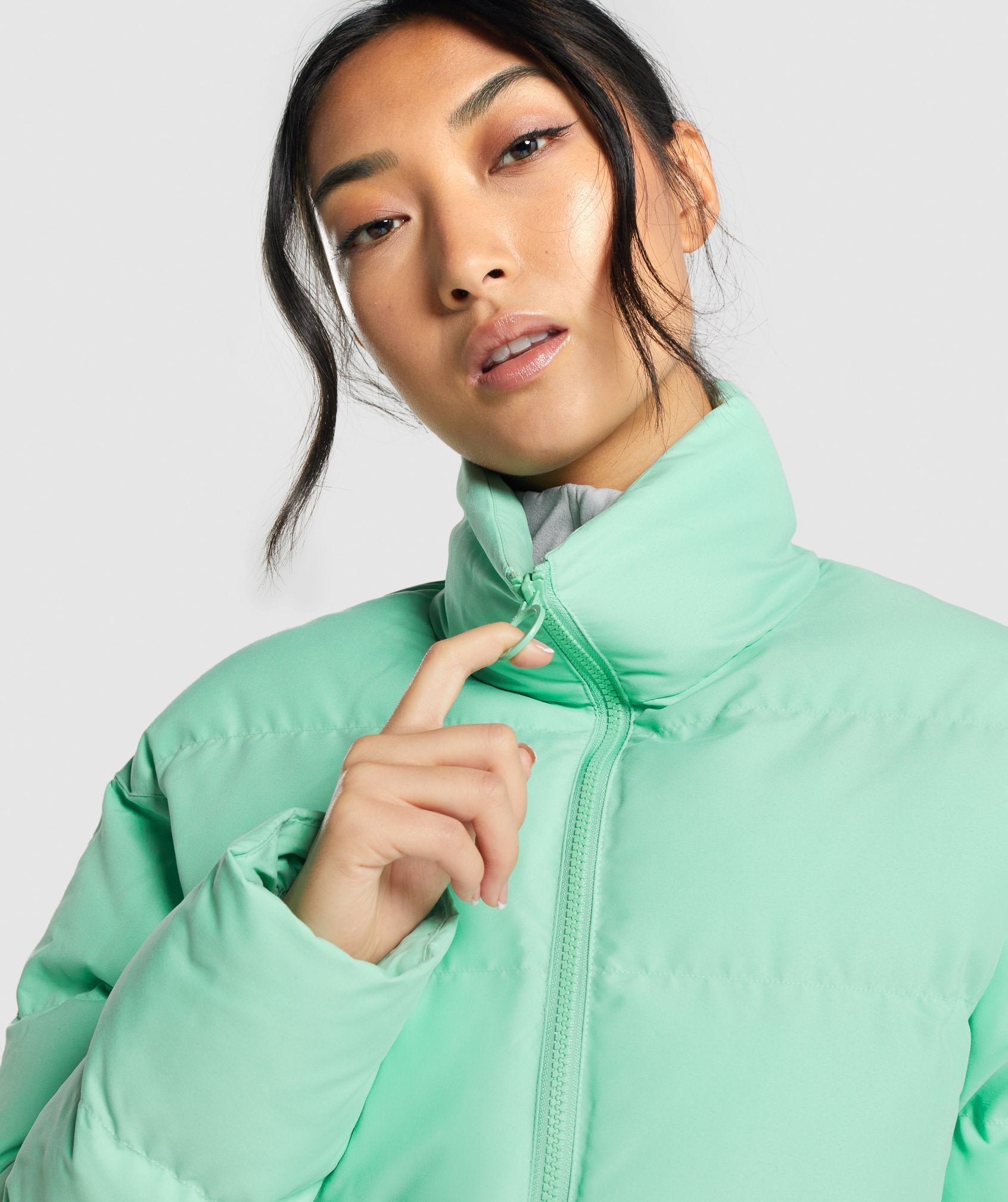 Puffer Jacket in Green