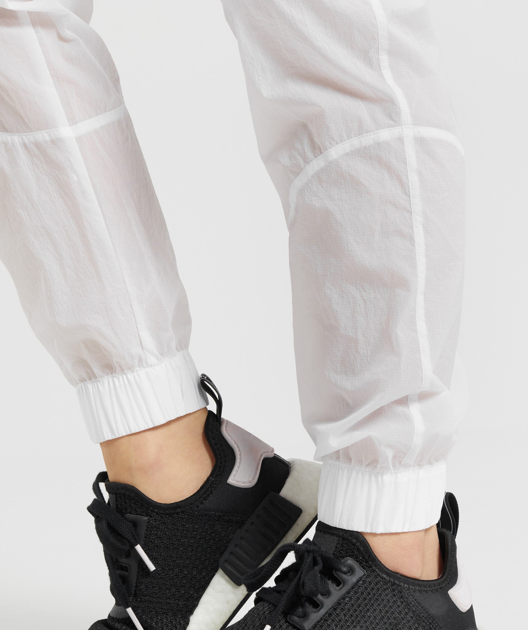 Pulse Woven Joggers in White - view 7