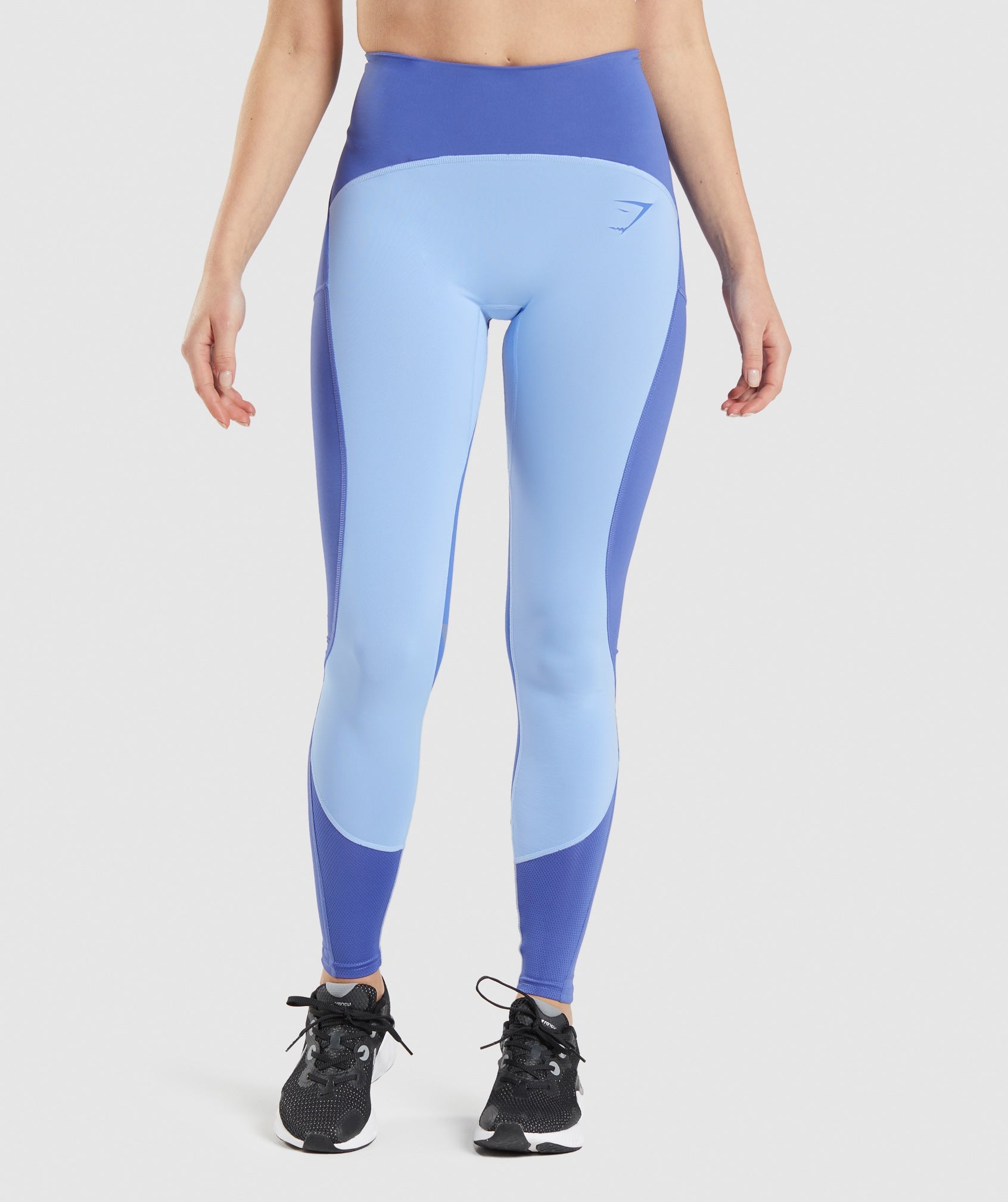 Gymshark Women's Adapt Marl Seamless Leggings JM3 Lakeside Blue