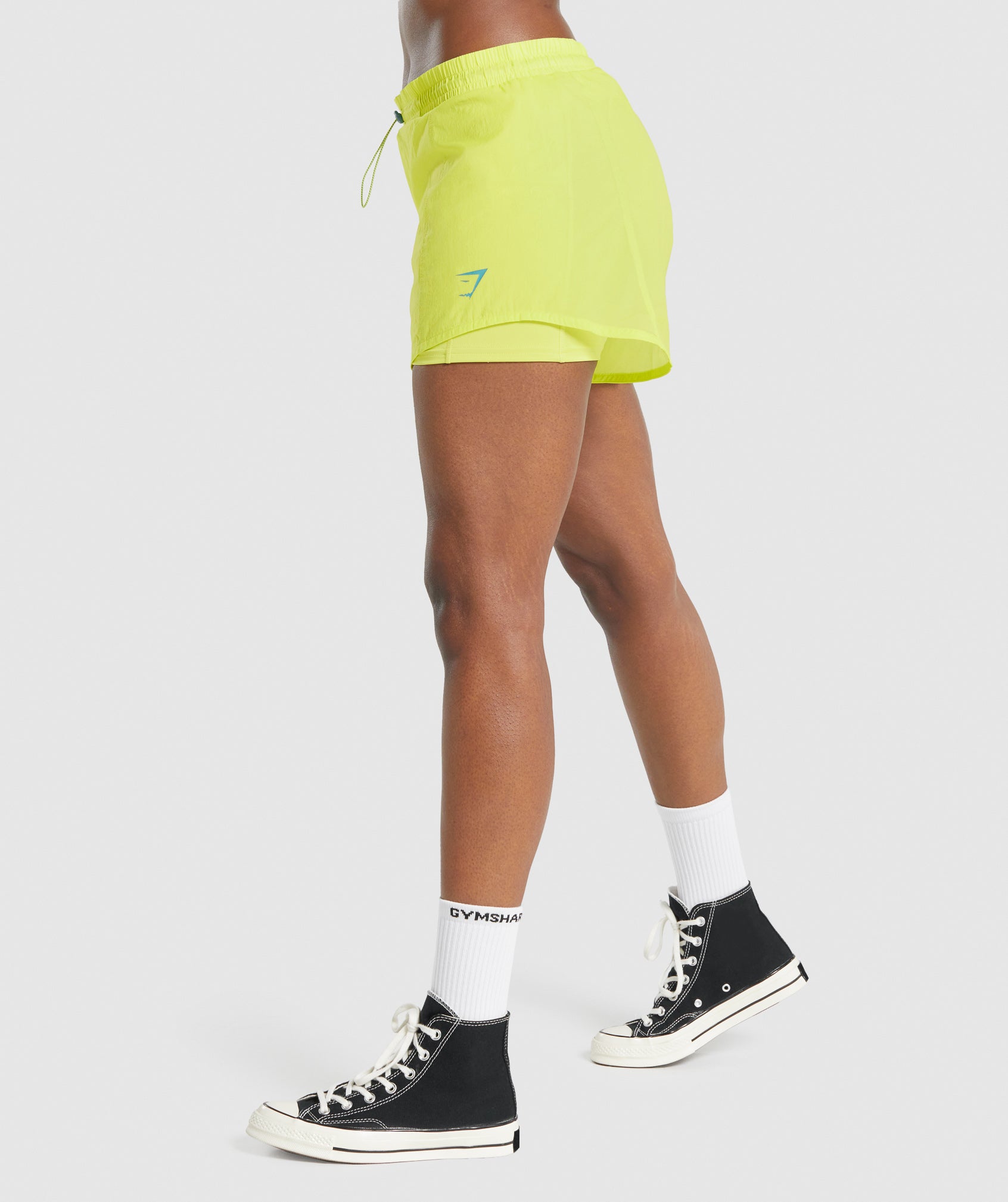 Pulse 2 in 1 Shorts in Yellow - view 5