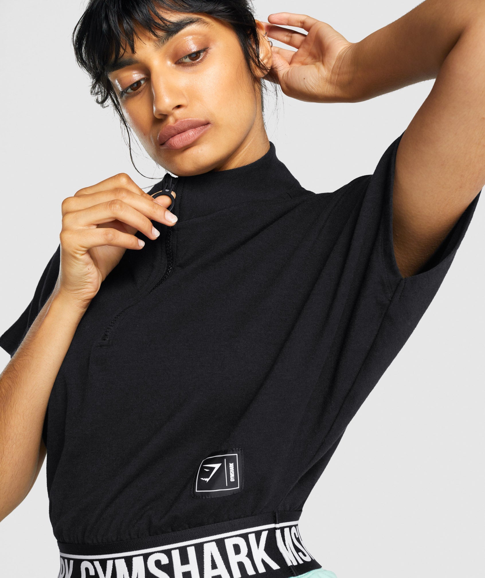 Recess Crop 1/2 Zip Tee