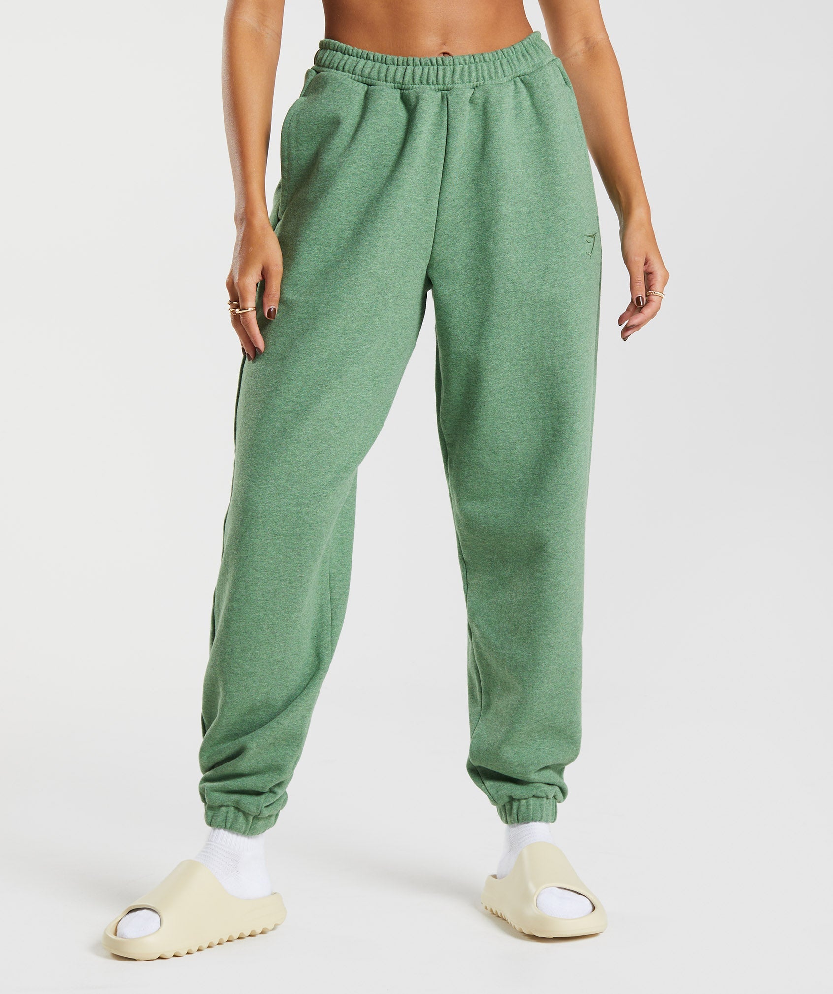 Gymshark Rest Day Sweats Joggers - Crocodile Green Marl