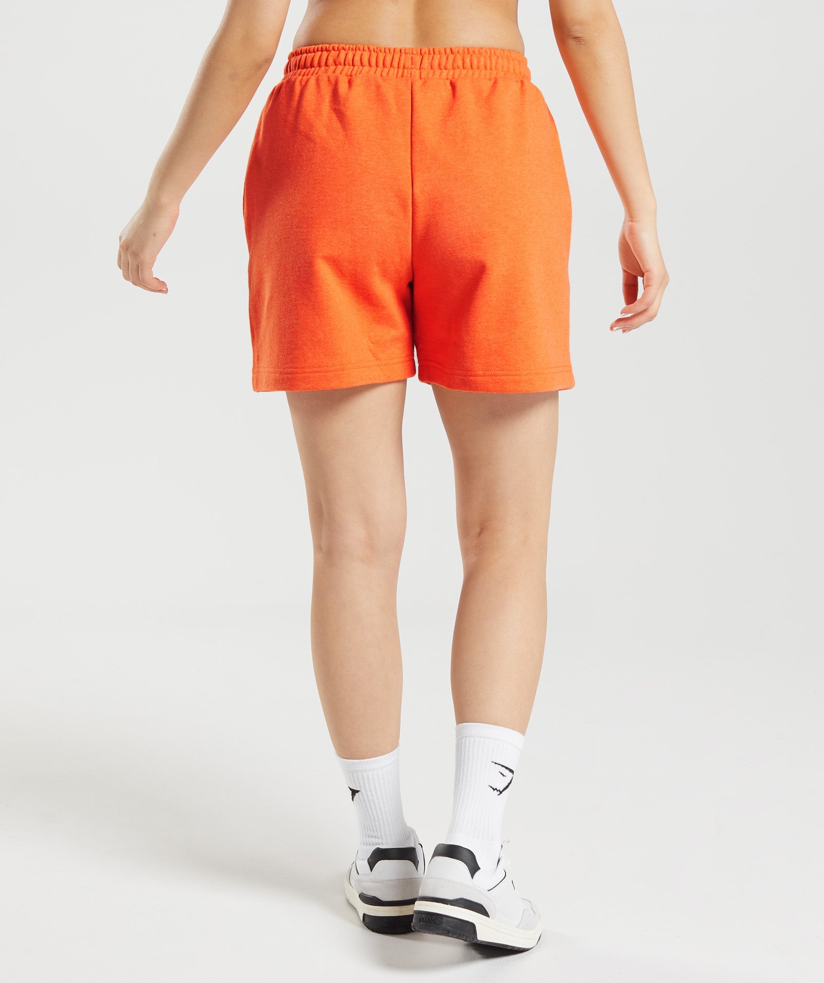 Gymshark Rest Day Sweats Shorts - Blaze Orange Marl