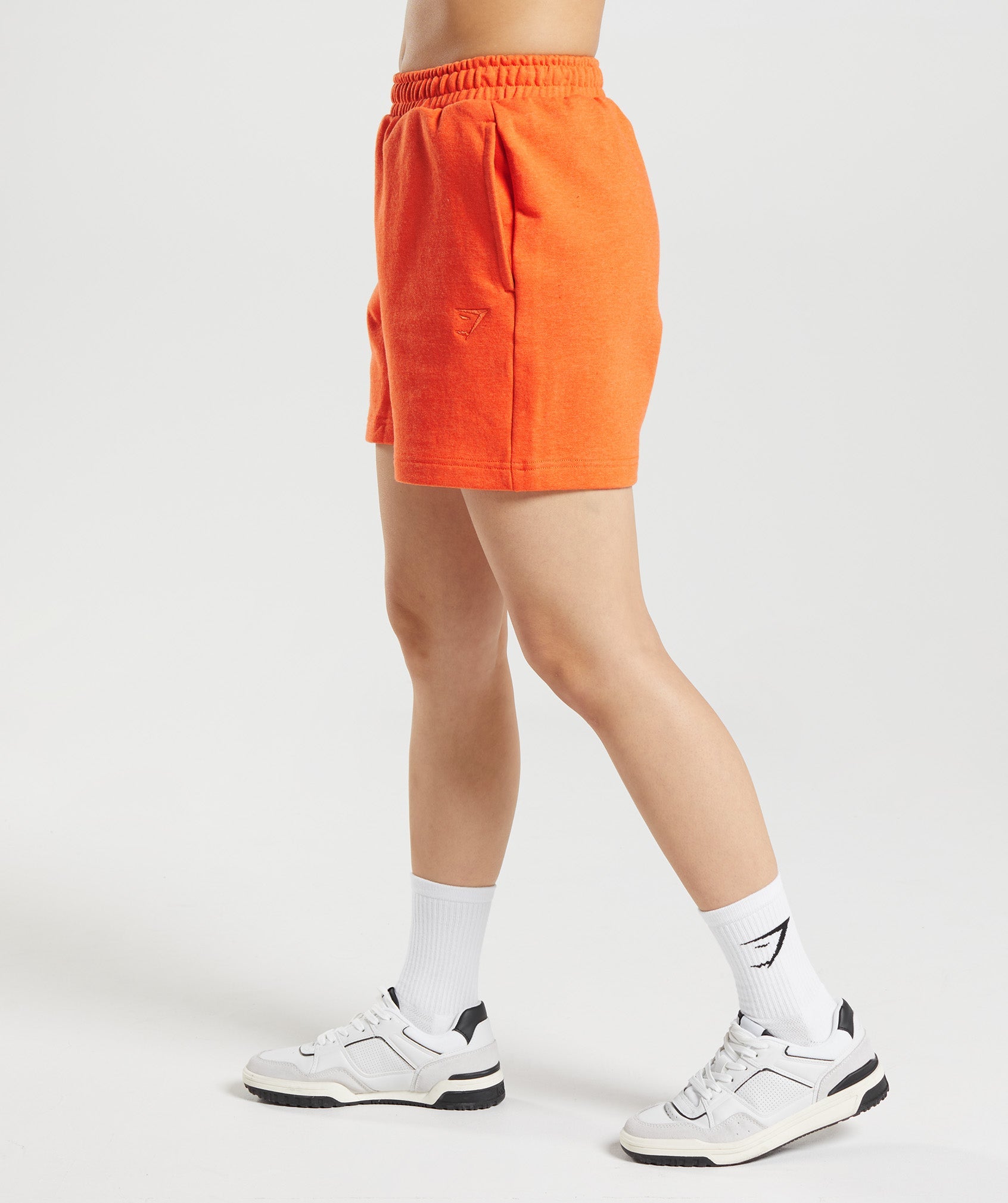 Rest Day Sweats Shorts in Blaze Orange Marl - view 3