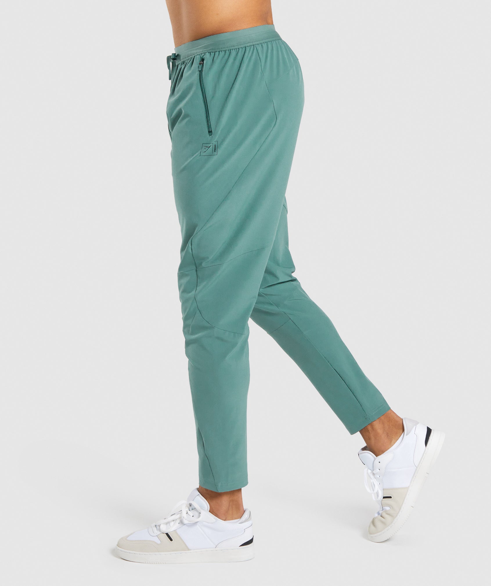 Retake Woven Joggers in Dark Green - view 3