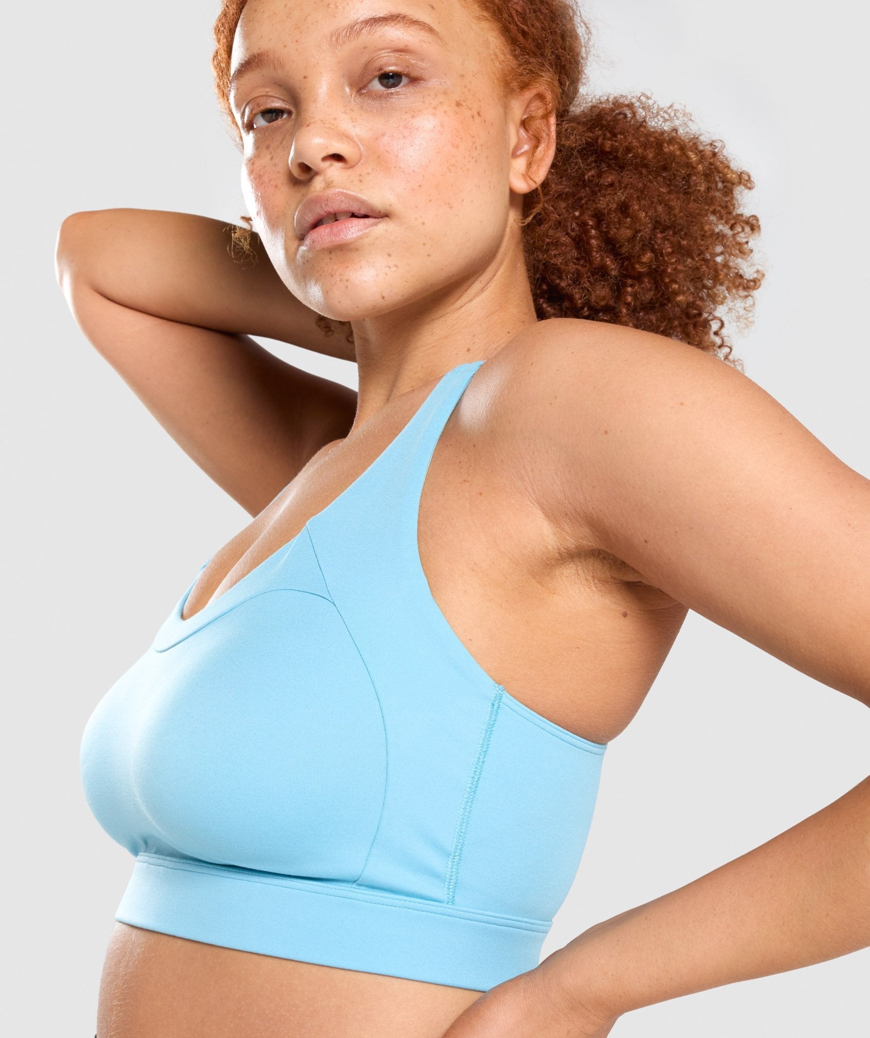 Gymshark Blue Fleur Sports Bra Size Medium