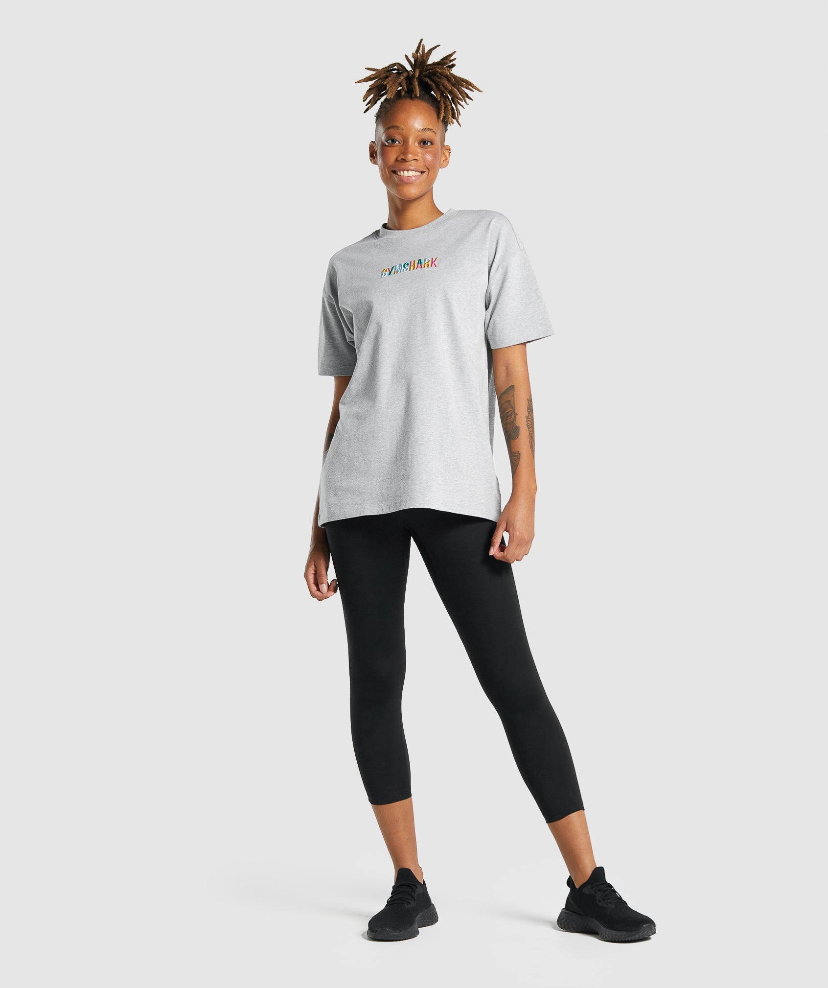 Gymshark Sundae Graphic T-Shirt - Light Grey