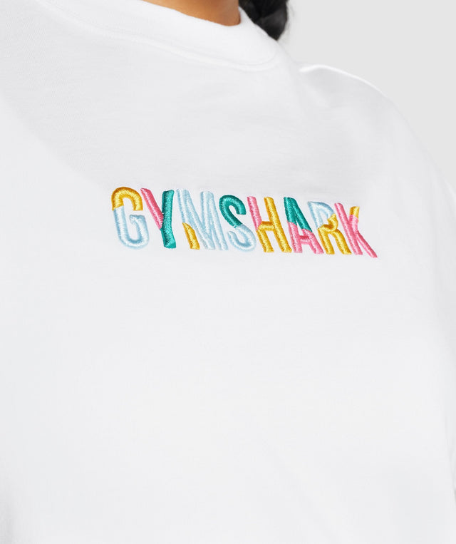 Gymshark Sundae Graphic T-Shirt - White | Gymshark