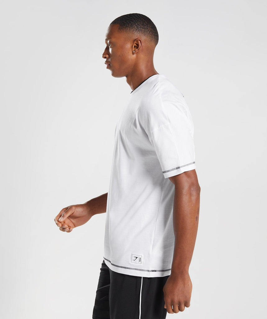 Gymshark Recess T-Shirt - White/Black | Gymshark