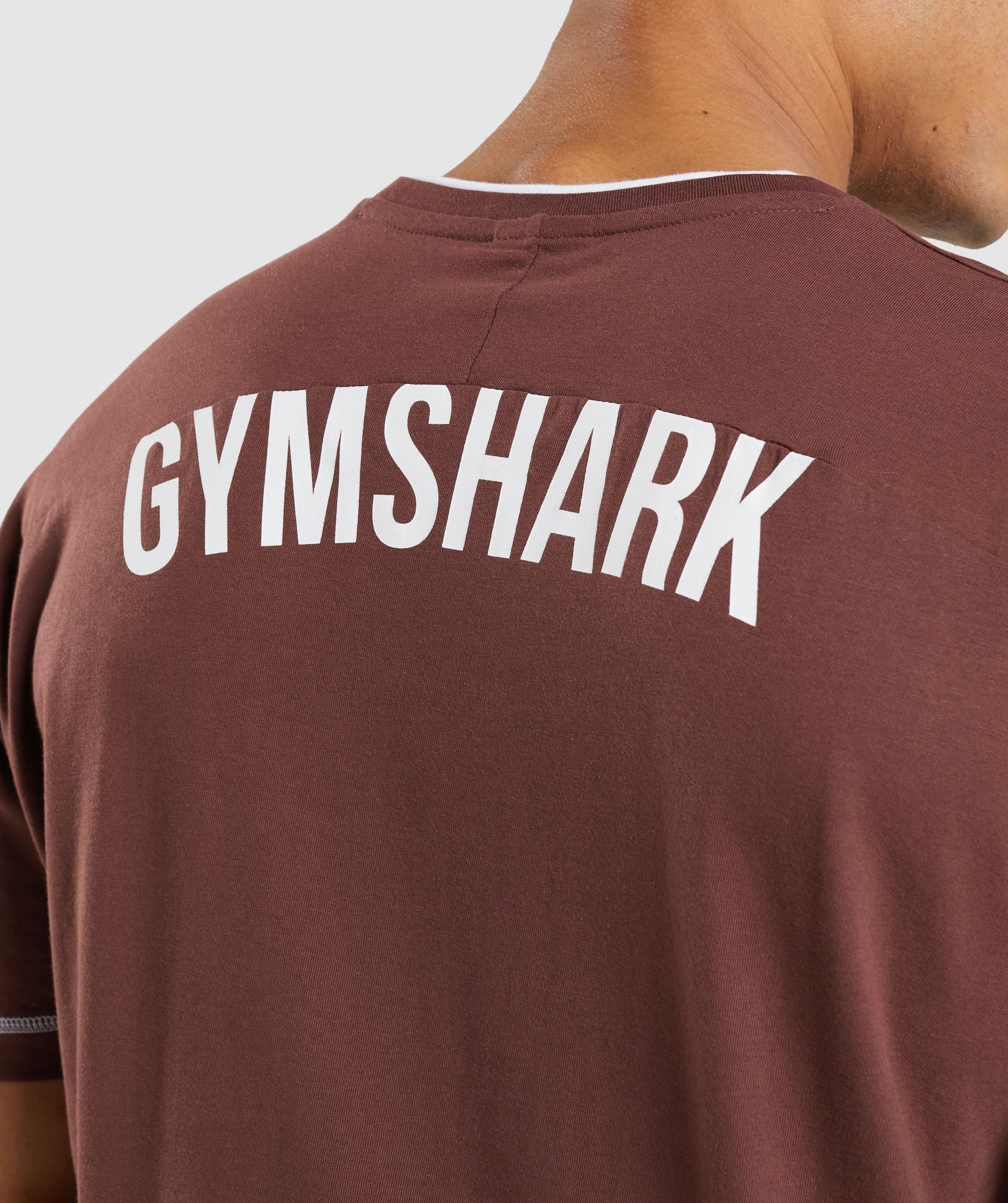 Gymshark Recess Joggers - Cherry Brown/White