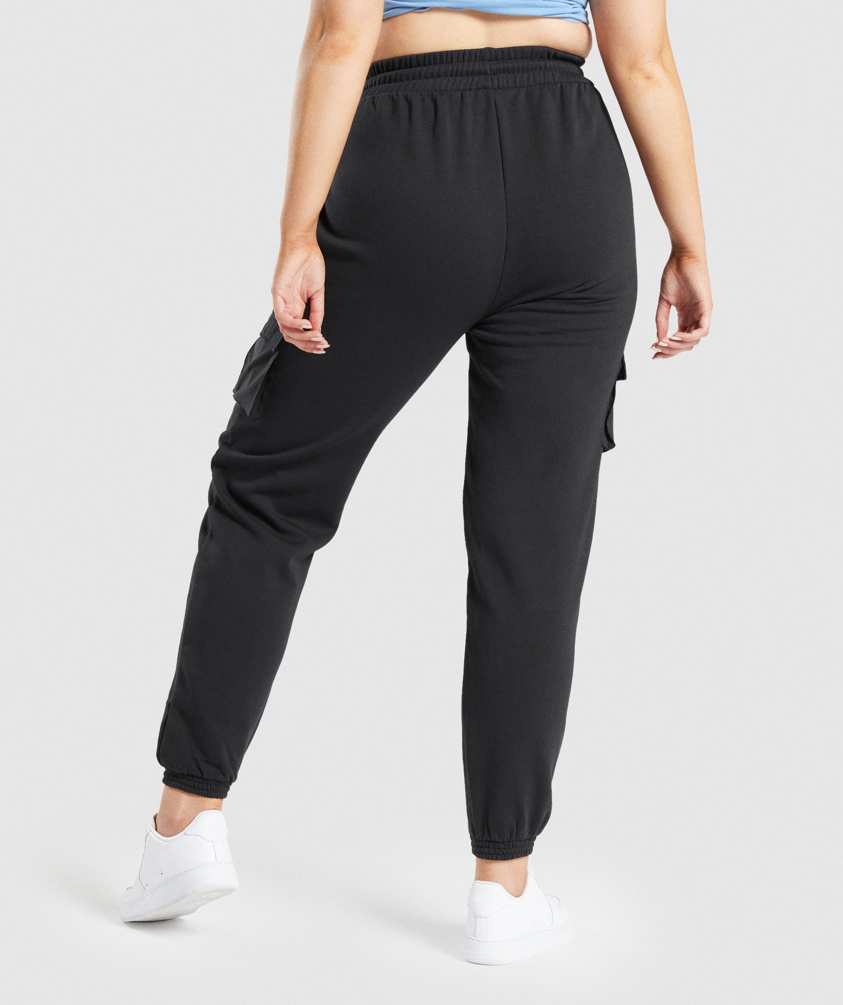 Gymshark, Pants & Jumpsuits, Gymshark Vital Seamless 2 Joggers Womens  Size L Black Stretch Elastic Waist