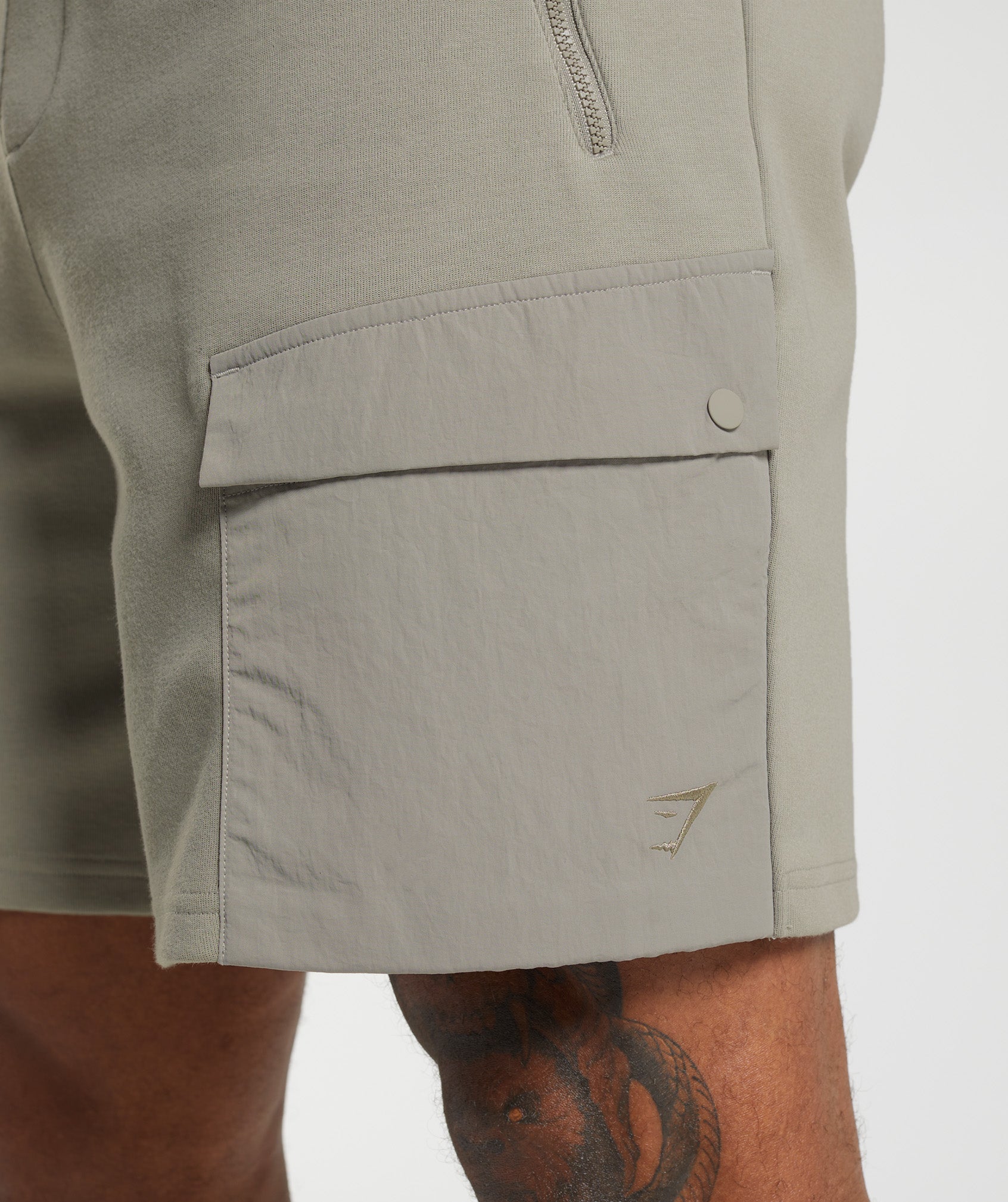 Rest Day Commute Shorts in Ecru Brown - view 5