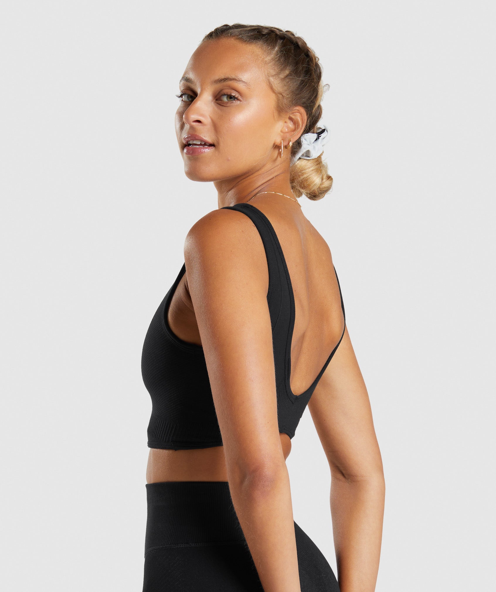 Rest Day Seamless Bralette in Black - view 4