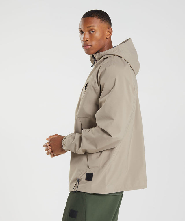 Gymshark Retake Jacket - Cement Brown | Gymshark