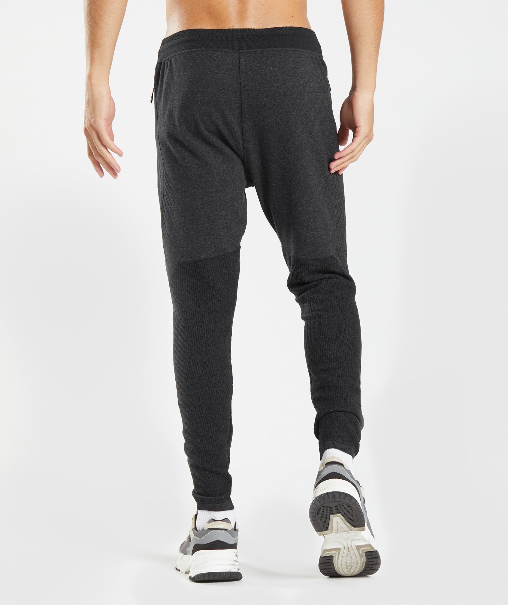 Gymshark Retake Knit Joggers - Black Marl