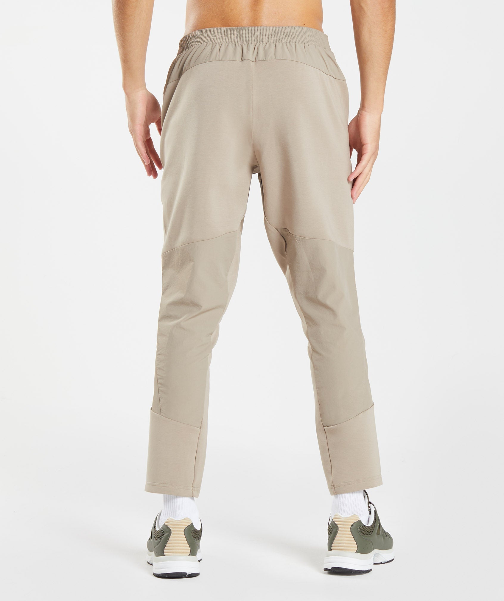 Retake Woven Joggers in Cement Brown - view 2