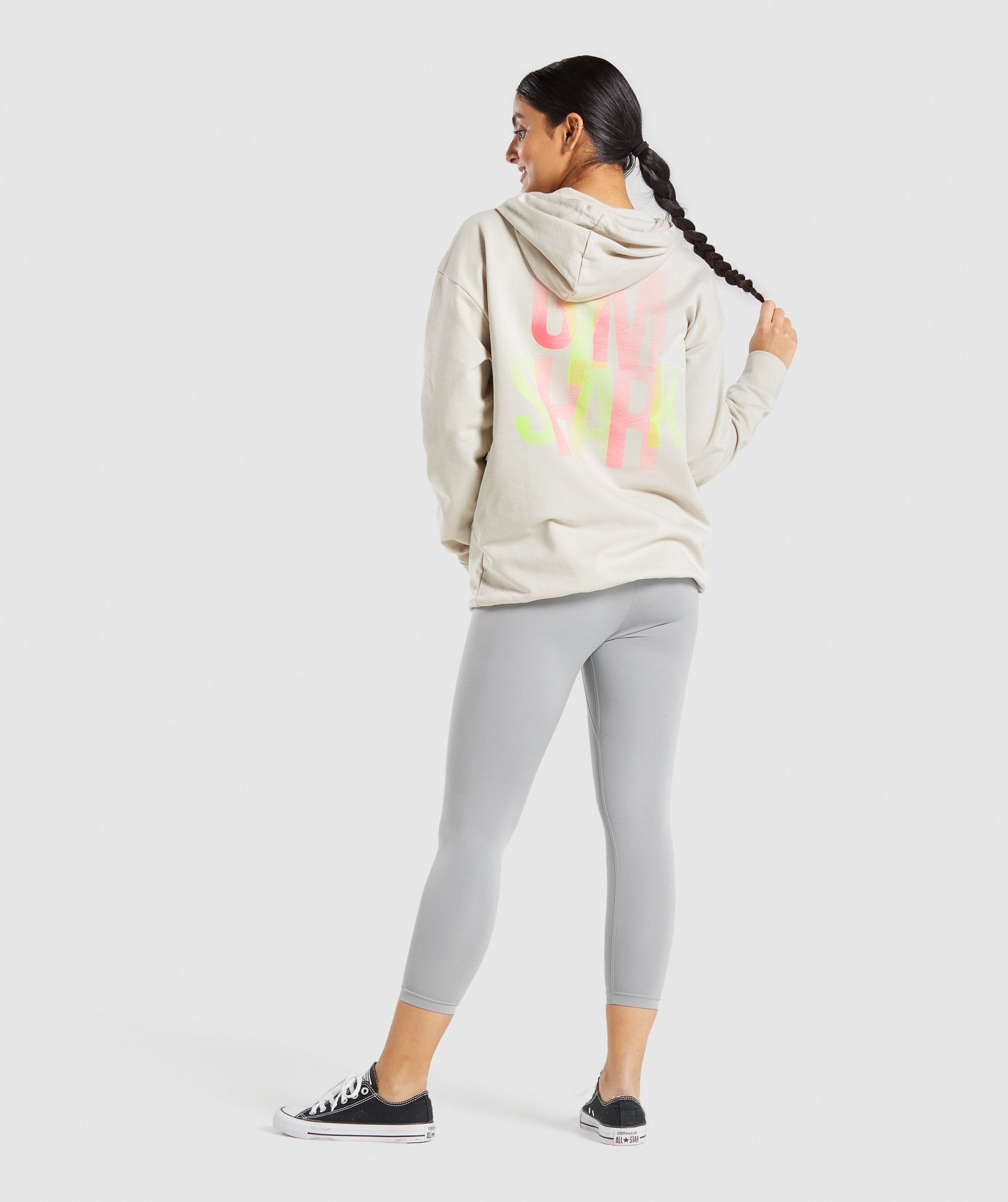 Strobe Graphic Hoodie in Grey - view 5