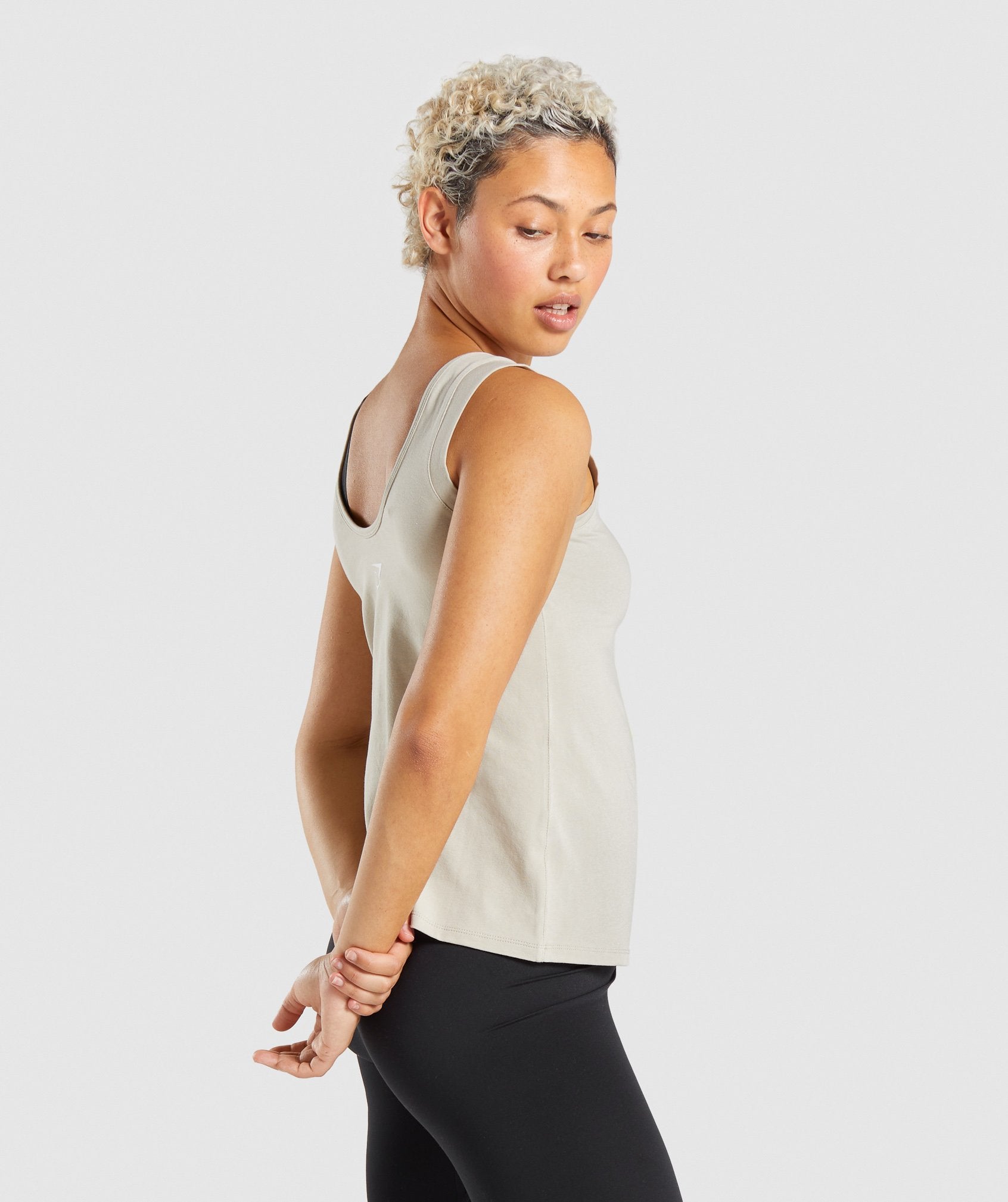 Strobe Graphic Tank in Grey - view 4