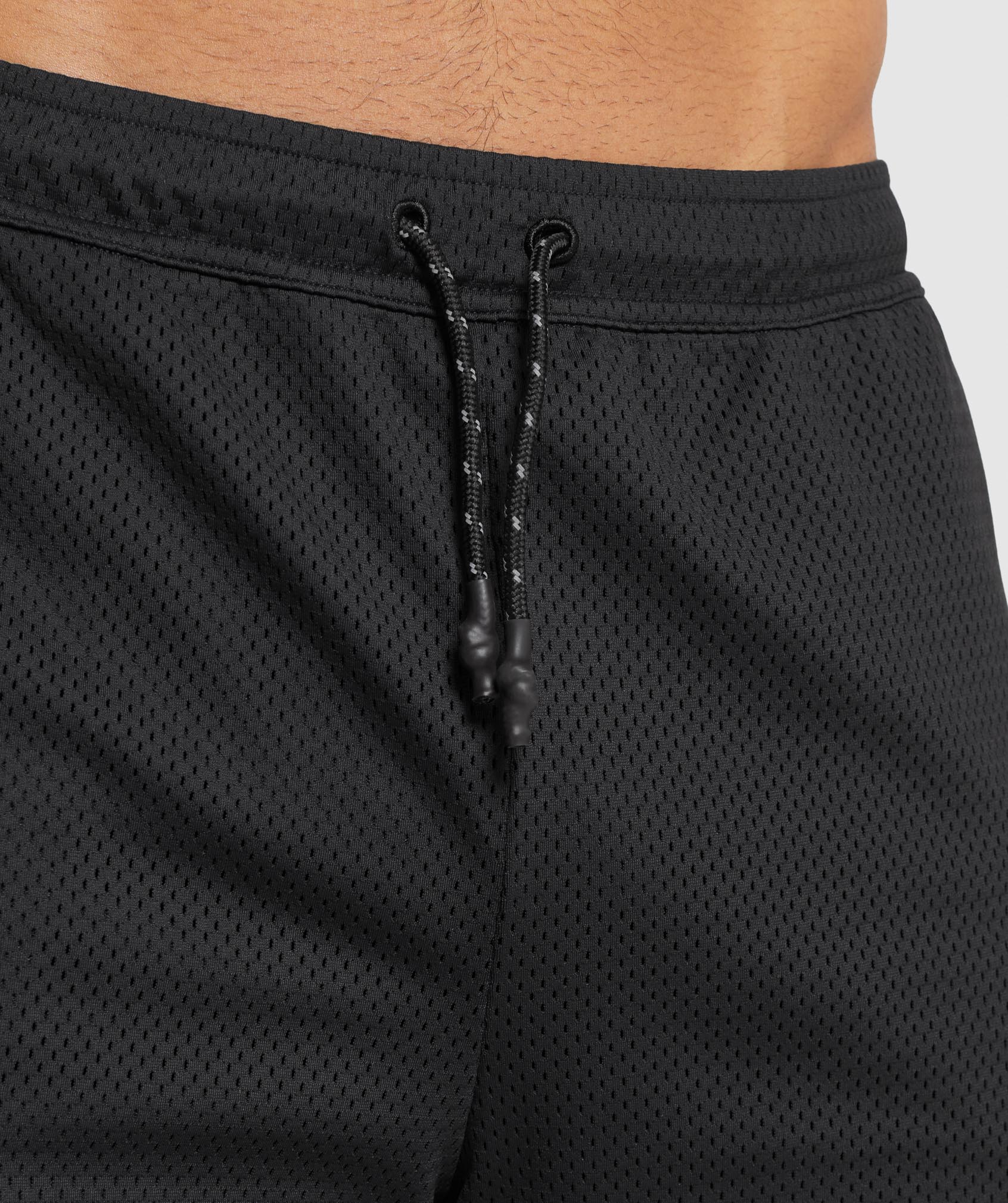 Gymshark//Steve Cook Mesh Shorts in Black - view 4