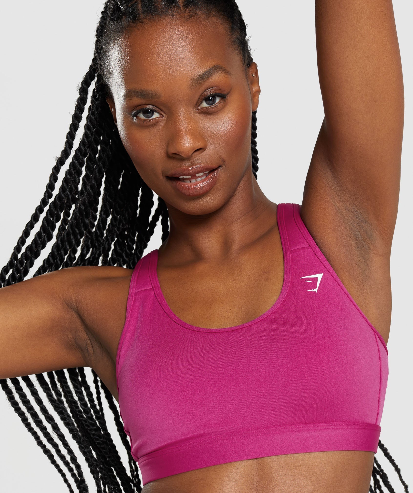 Gymshark Strike Sports Bra - Dragon Pink/Horizon Orange – Client