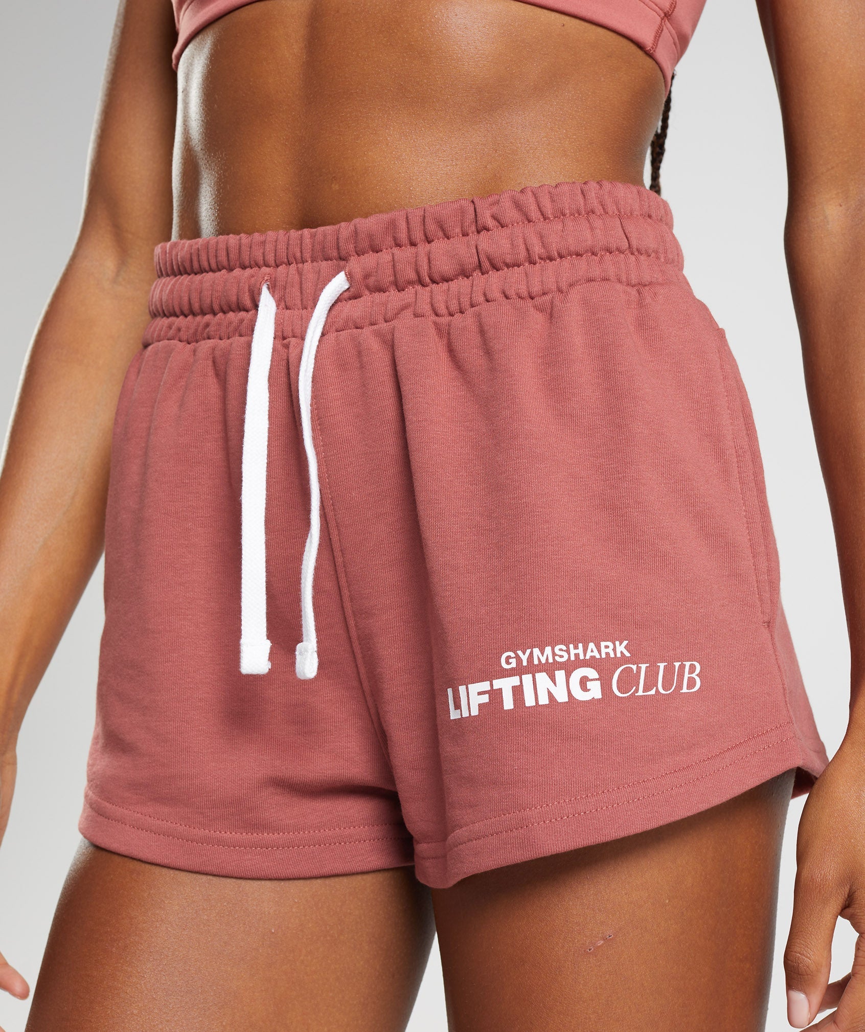 Social Club Shorts in Rose Brown - view 3