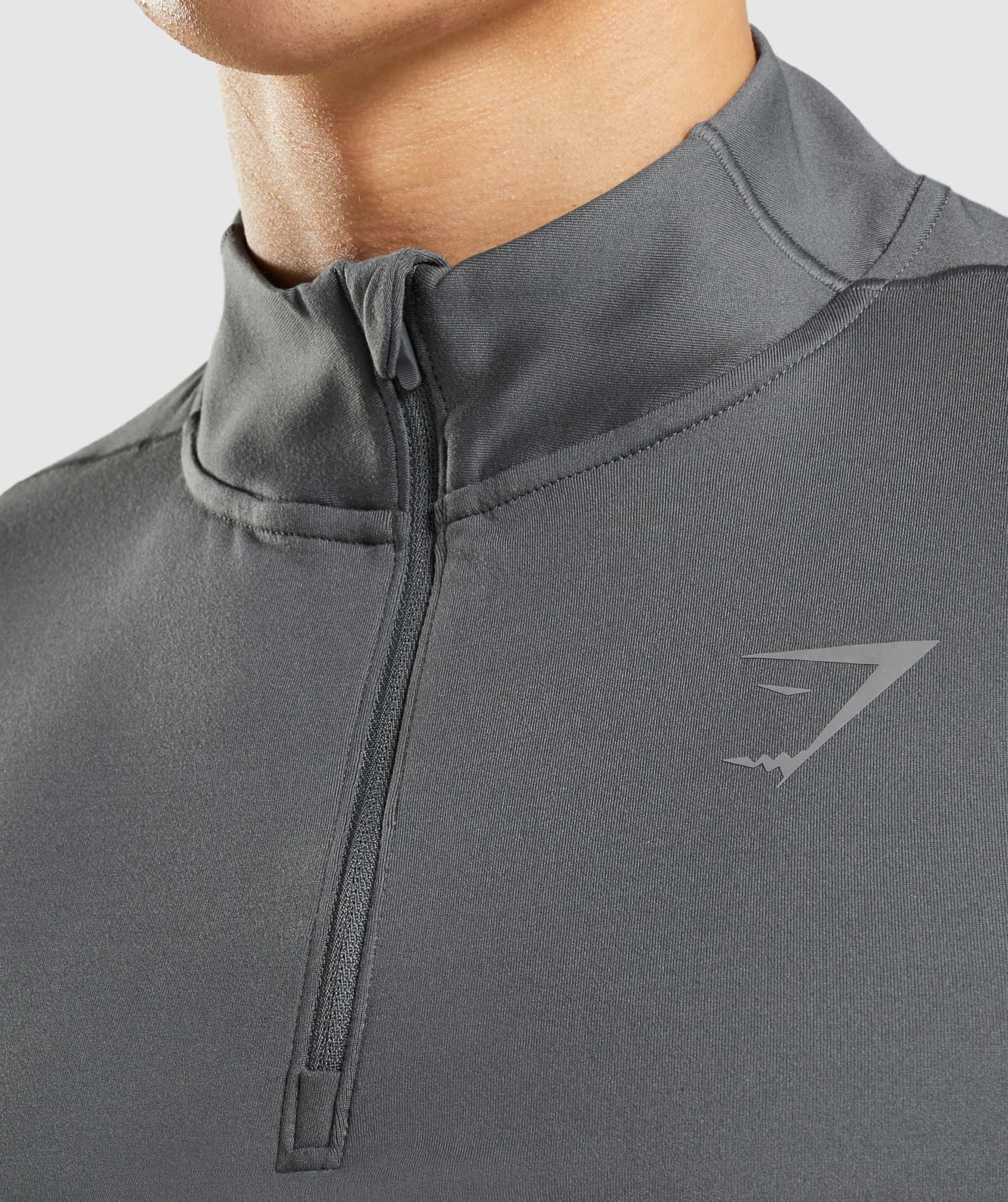Speed 1/4 Zip Pullover in Charcoal - view 6