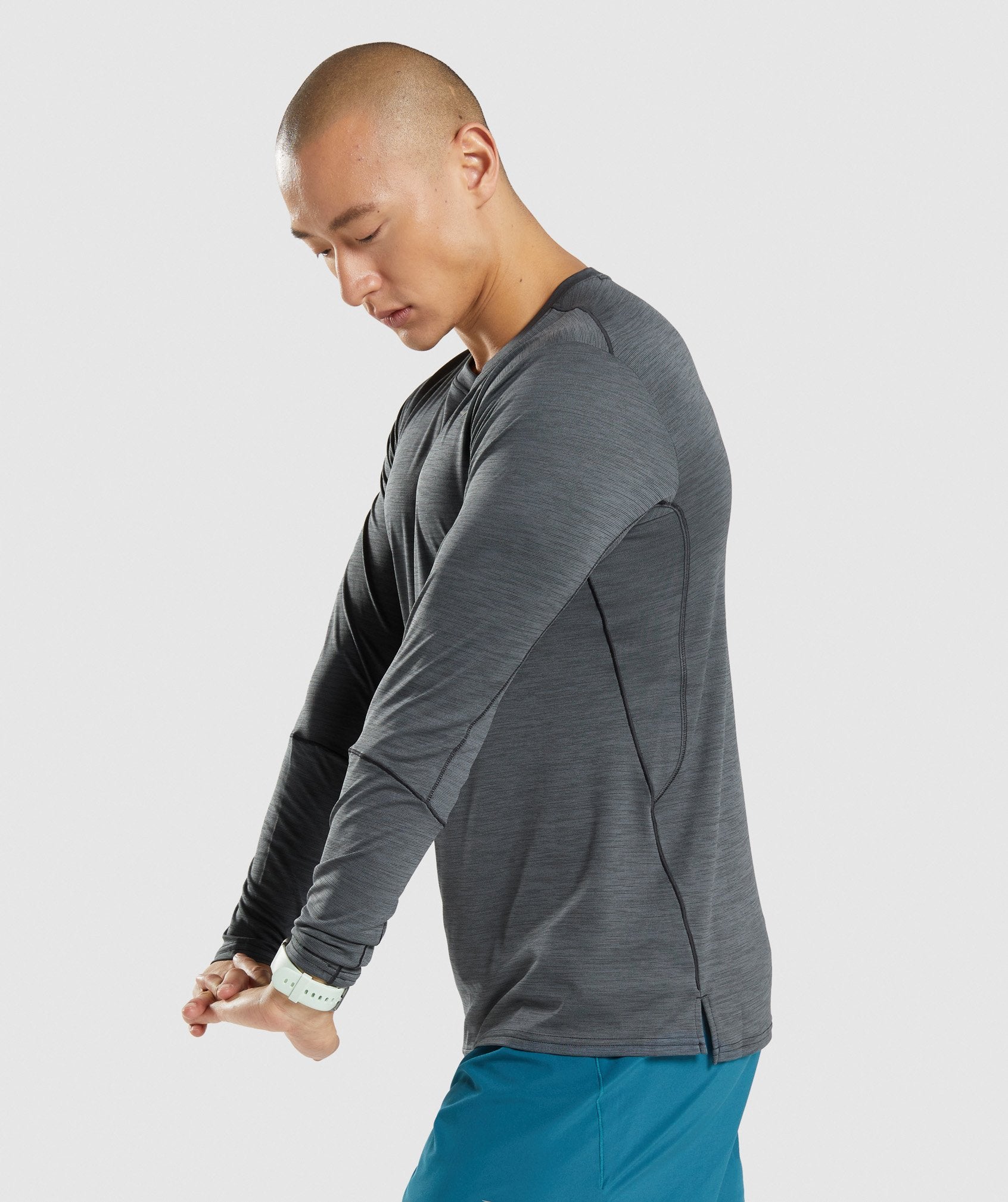 Gymshark Zipper Athletic Long Sleeve Shirts for Men