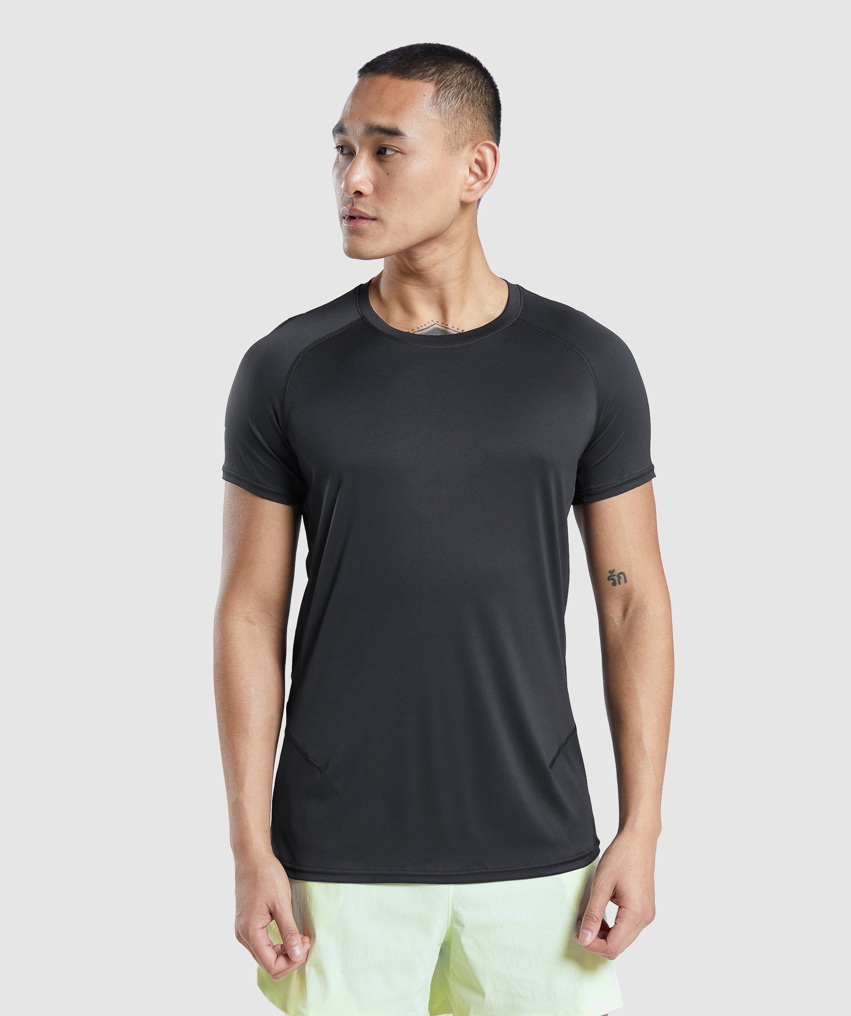Gymshark [Variation] Men's Speed Crew Short Sleeve T-Shirt, Black