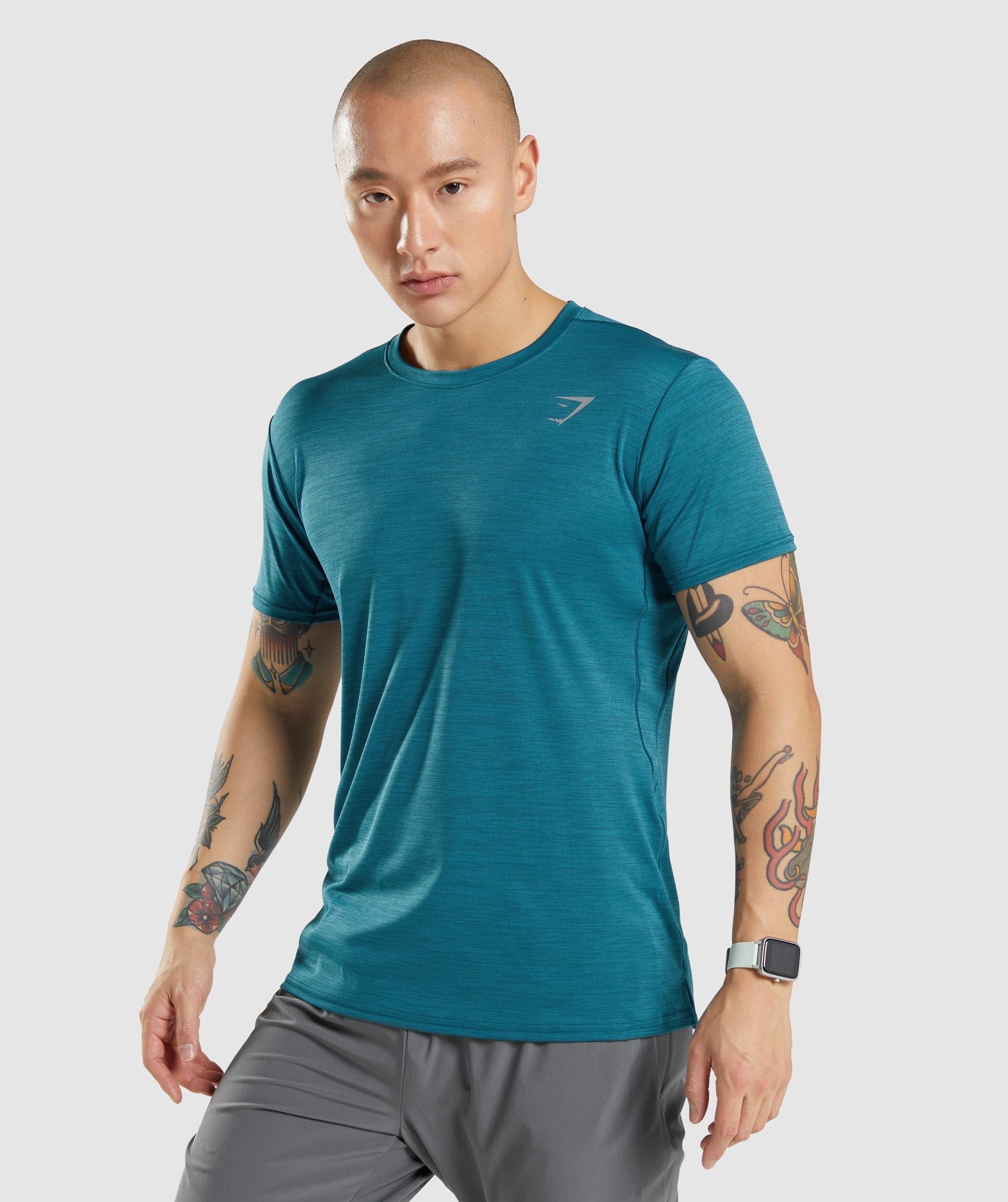 Speed T-Shirt in Teal/Teal Marl - view 1
