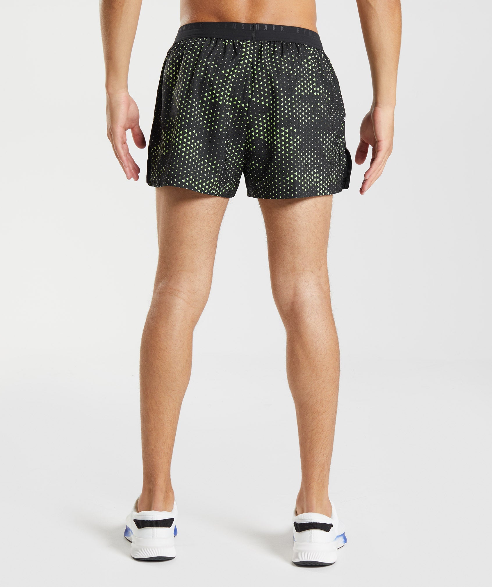 Sport 3" Shorts in Fluo Lime Print - view 2