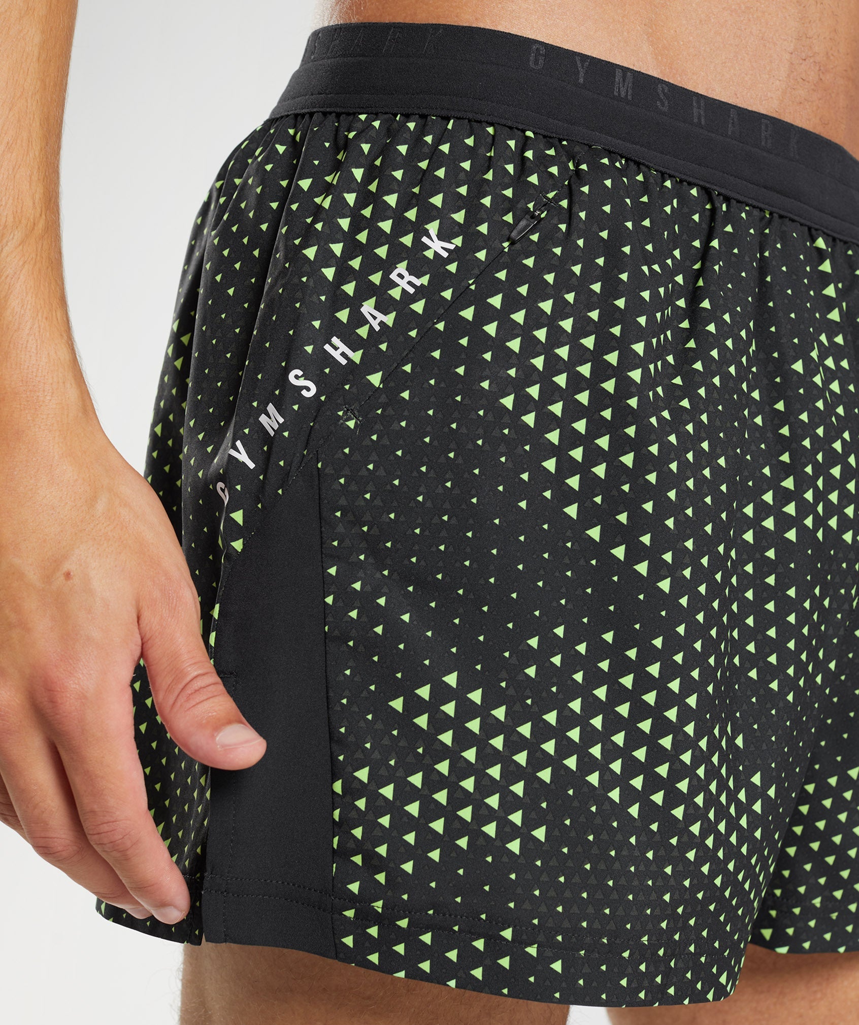 Sport 3" Shorts in Fluo Lime Print - view 5