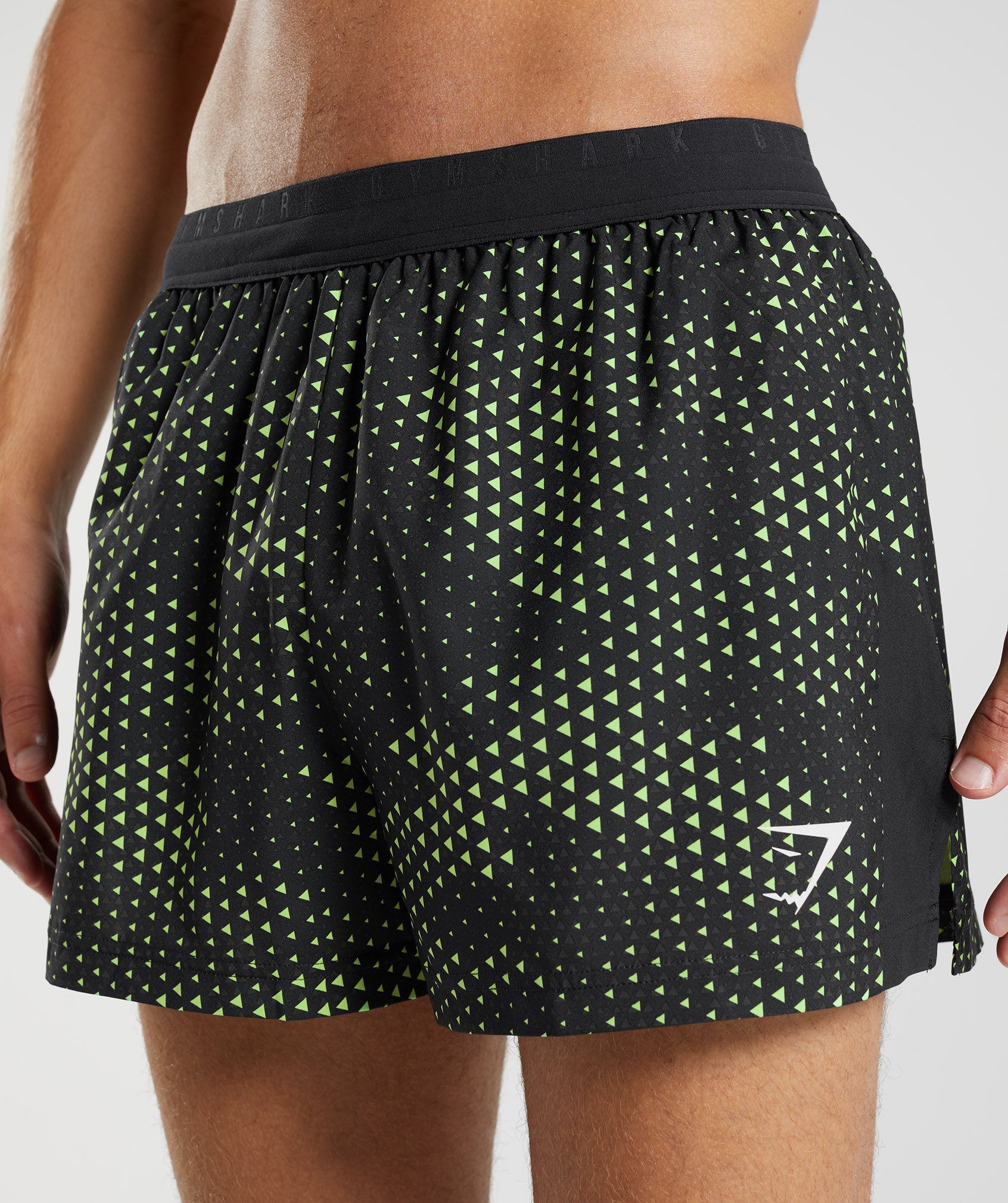 Sport 3" Shorts in Fluo Lime Print - view 6