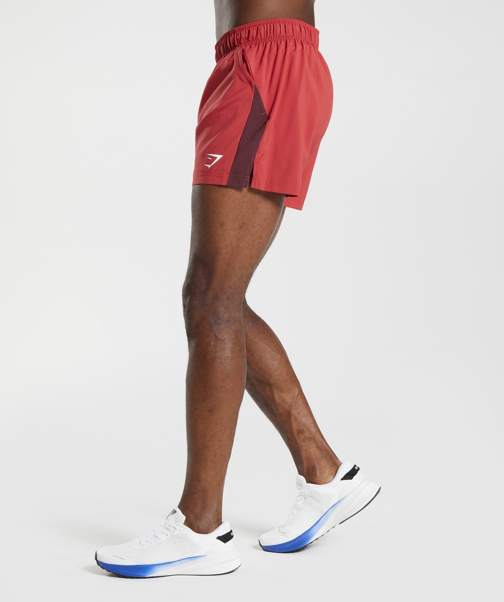 Sport 5" Shorts in Salsa Red/ Baked Maroon - view 3