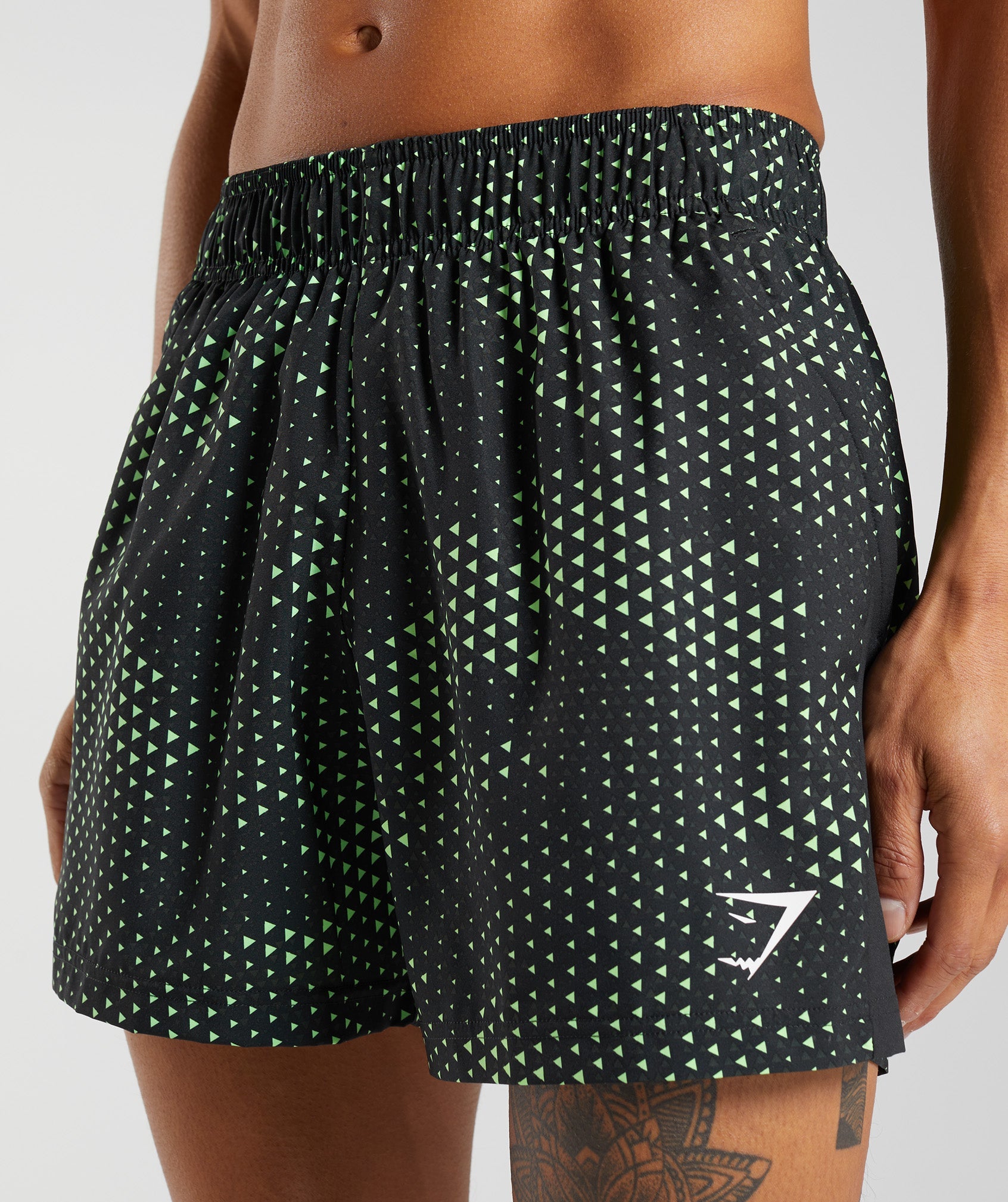 Sport 5" Shorts in Fluo Lime Print - view 6