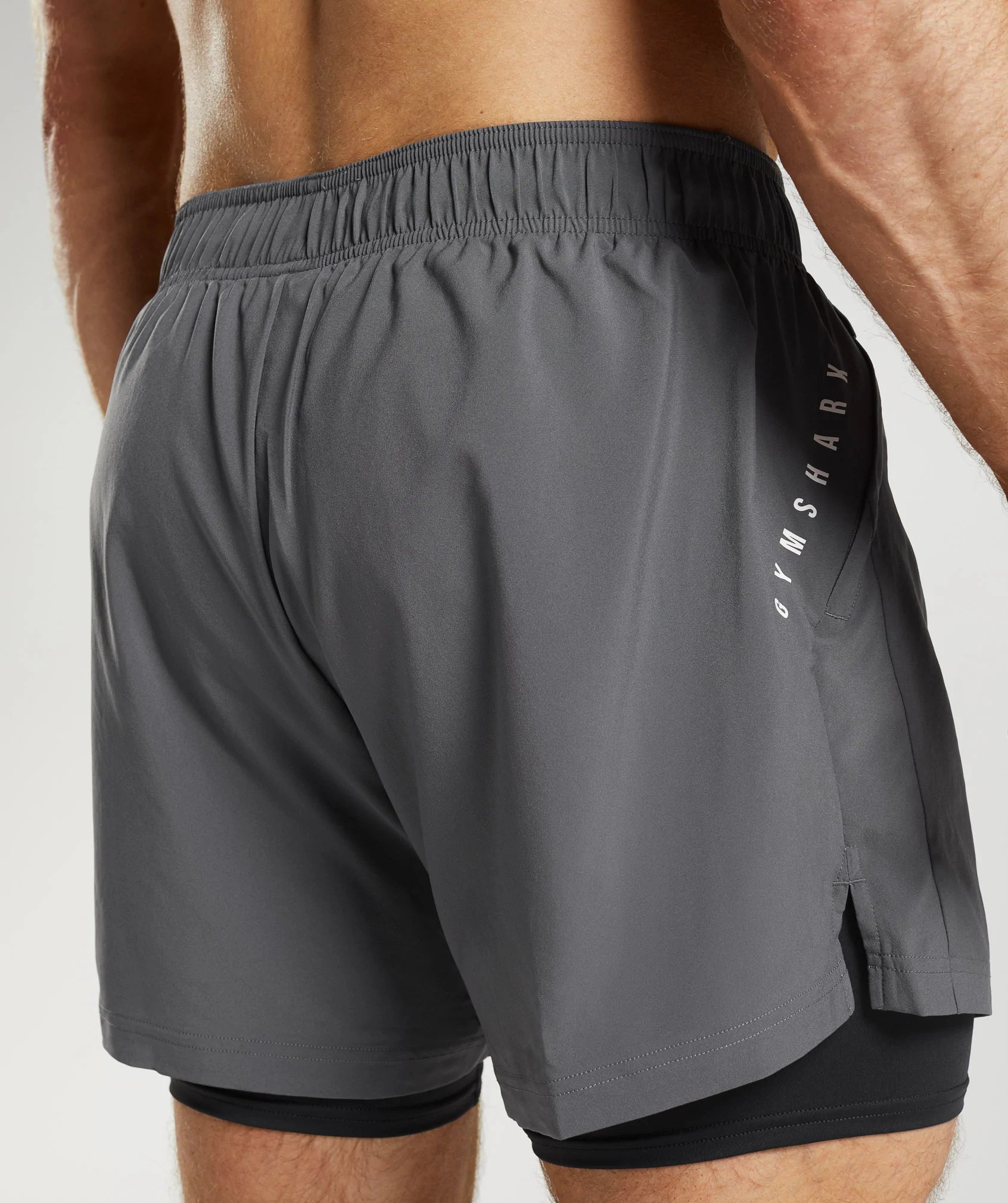 Sport 5" 2 In 1 Shorts in Silhouette Grey/Black - view 6