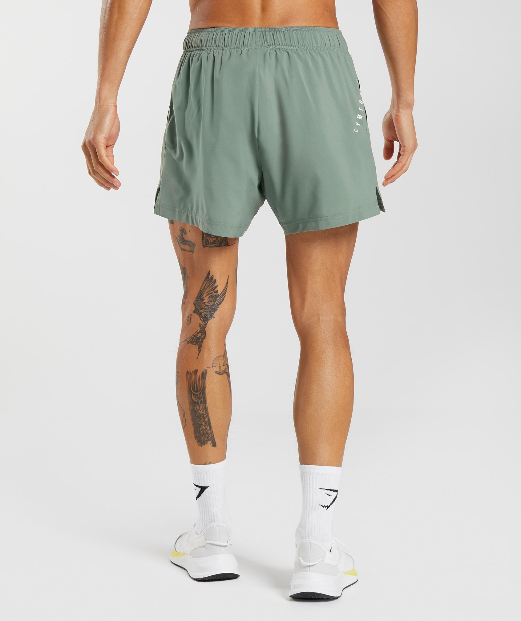 Sport 5" 2 In 1 Shorts in Willow Green/Desert Sage Green - view 2
