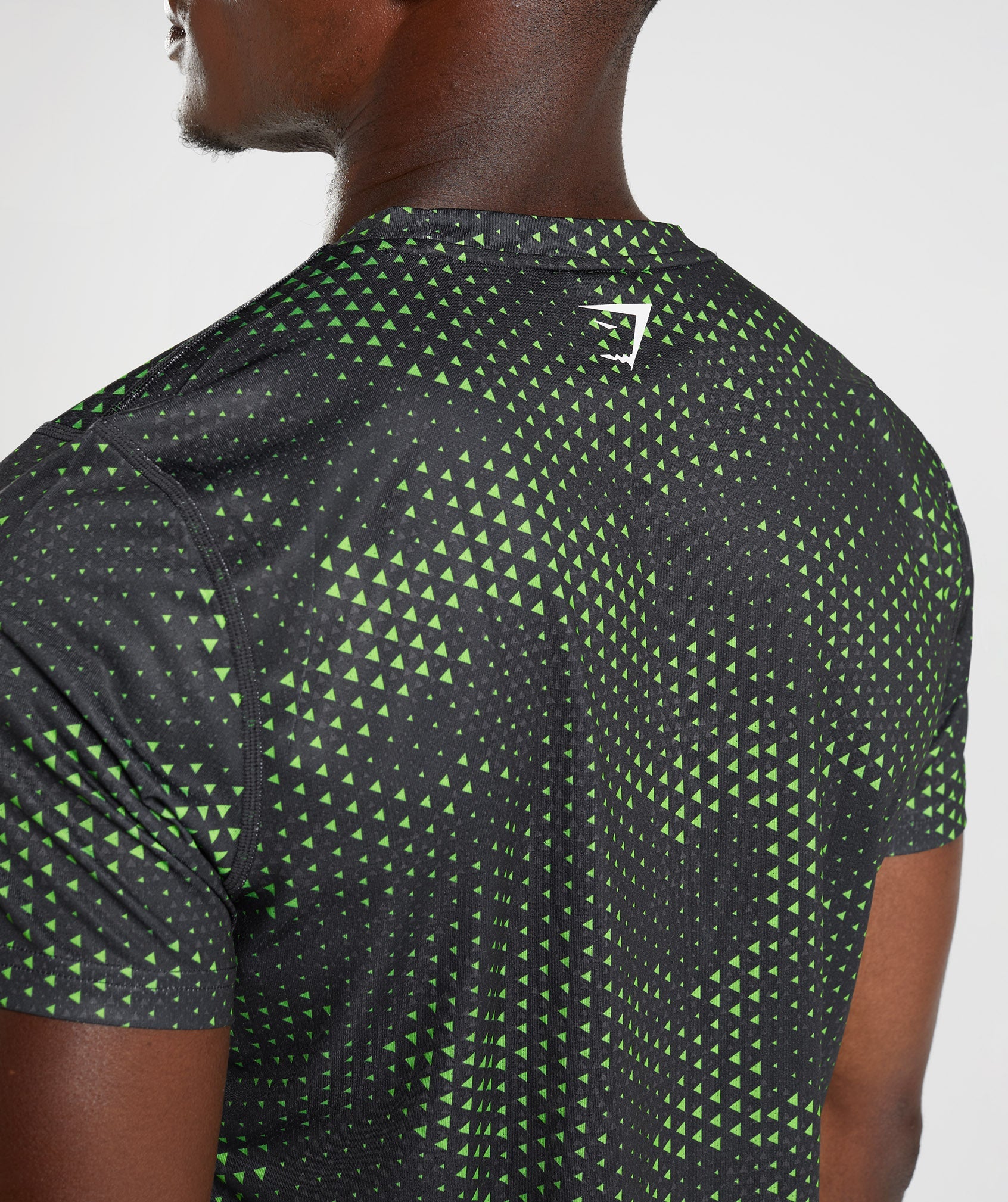 Sport T-Shirt in Fluo Lime Print