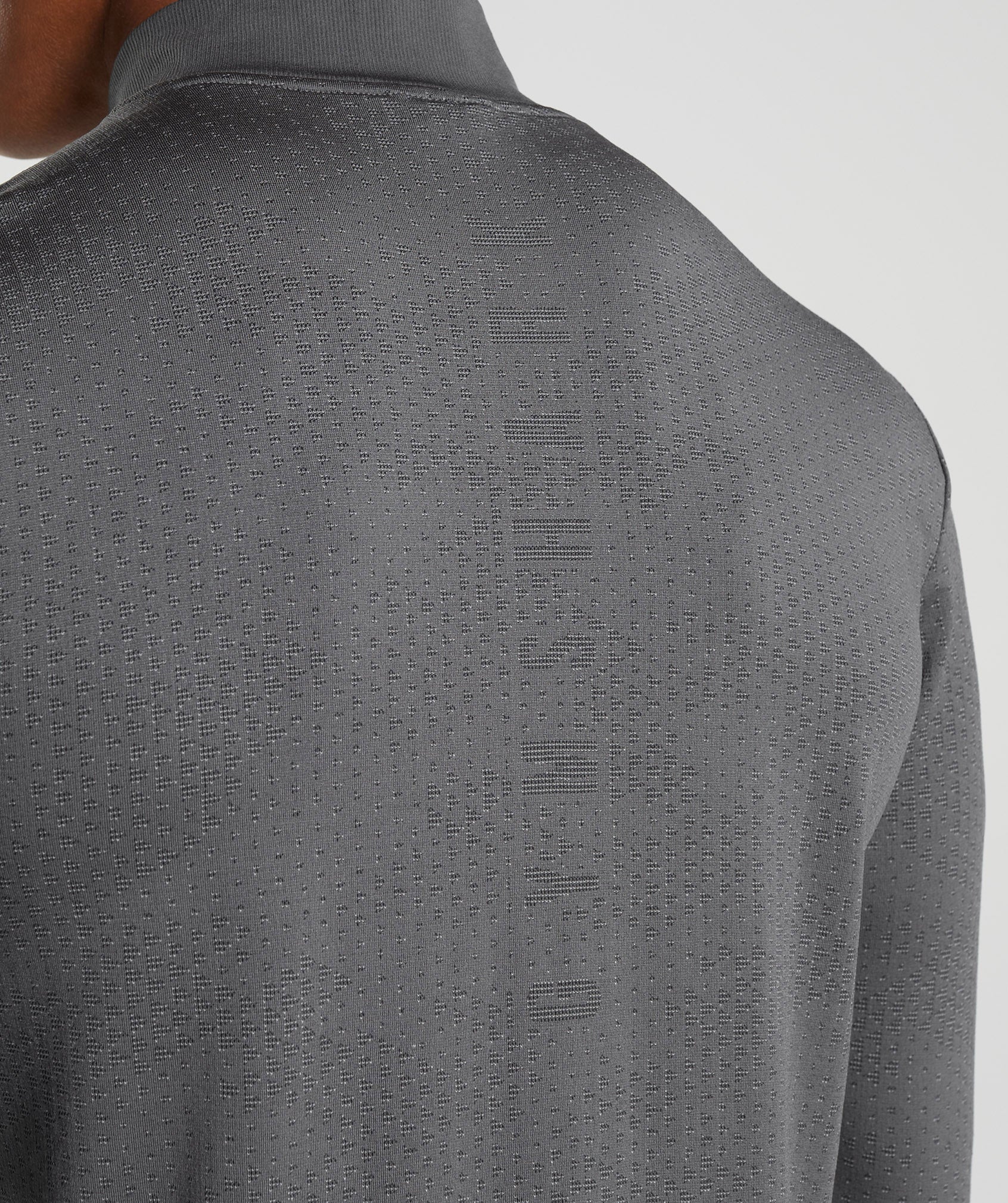 Sport Seamless 1/4 Zip in Silhouette Grey/Black - view 5