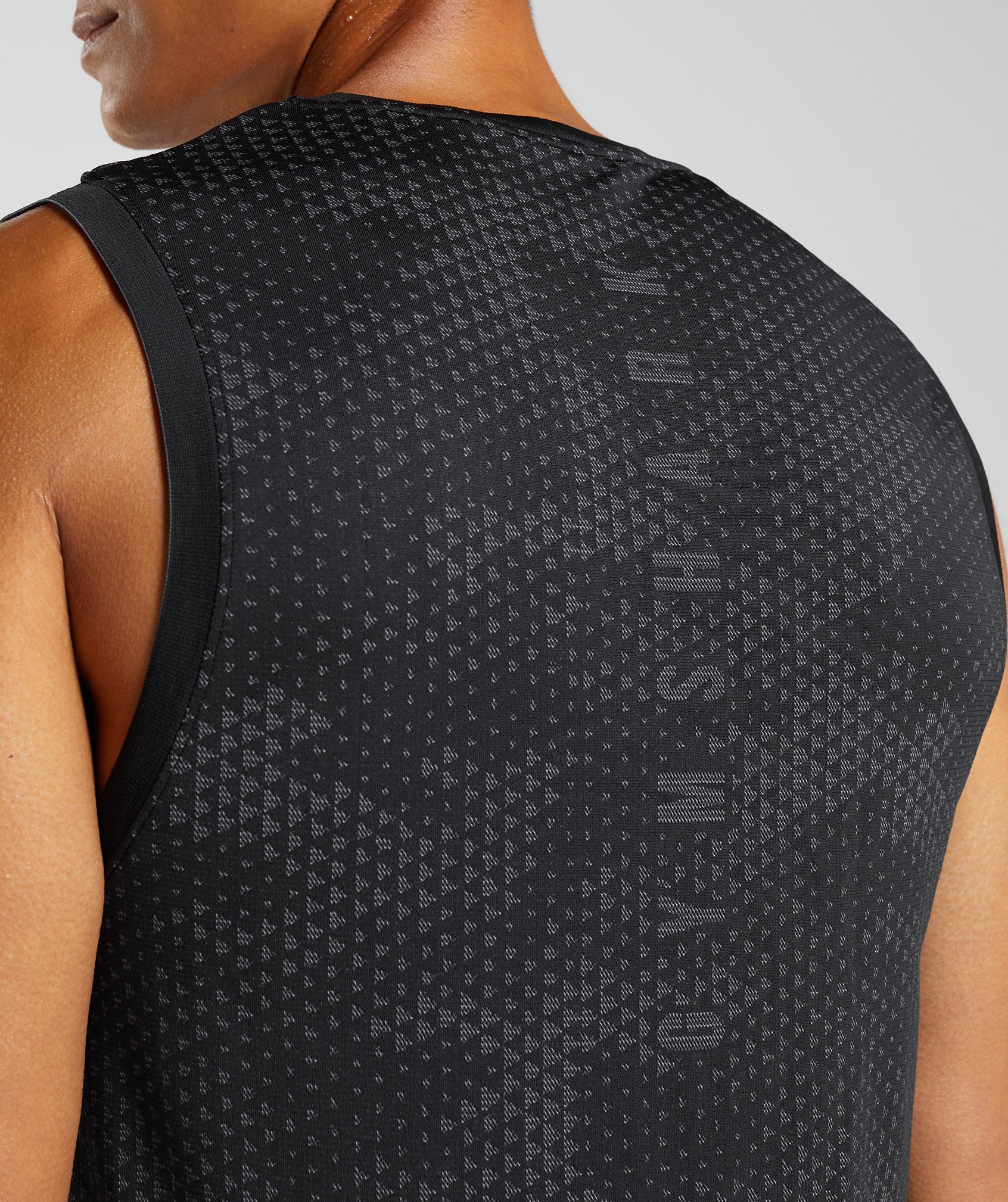 Sport Seamless Tank in Black/Silhouette Grey - view 6