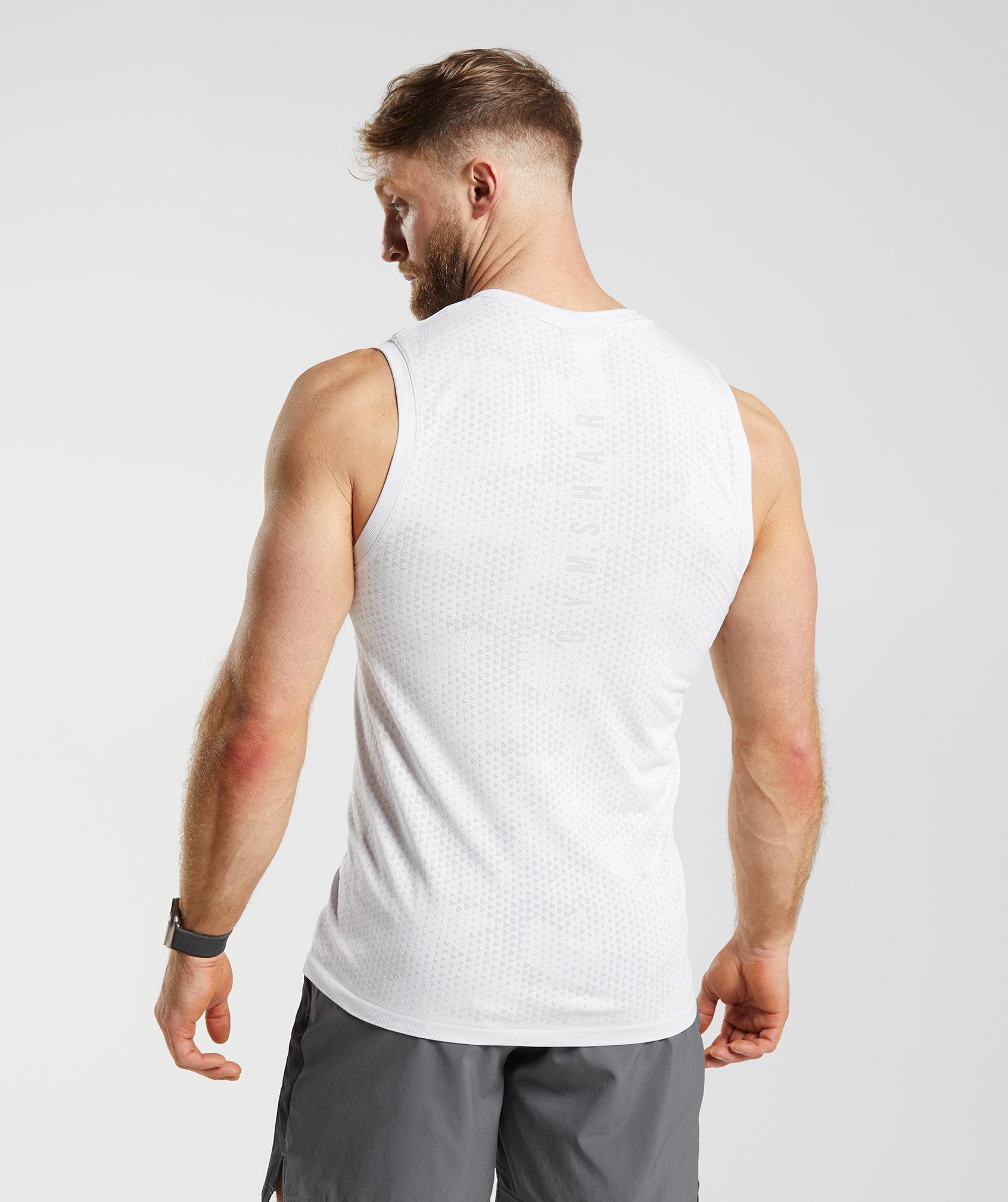 Gymshark Sport Seamless Tank - Black/Silhouette Grey