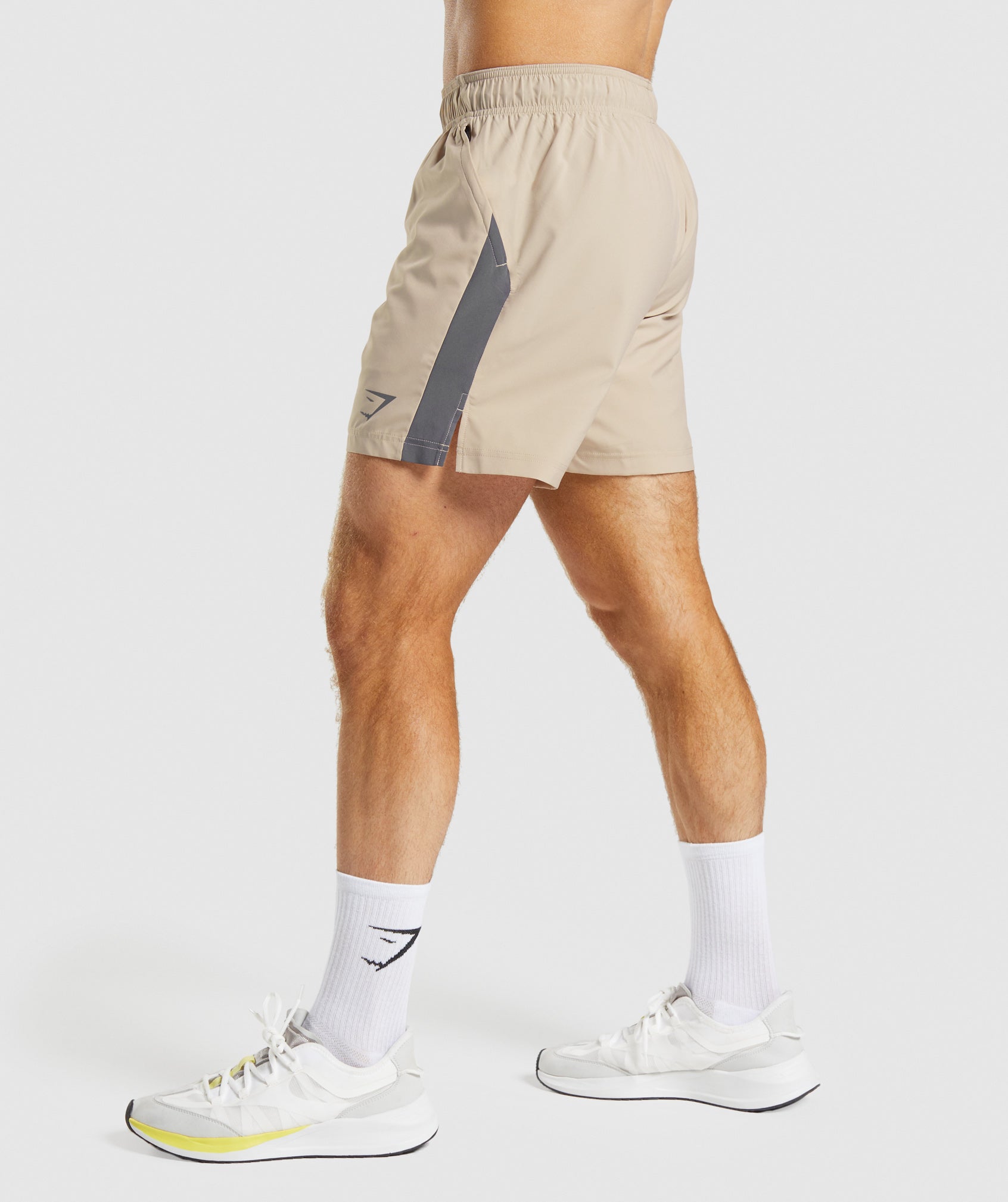 Sport Shorts in Toasted Brown/Silhouette Grey - view 3