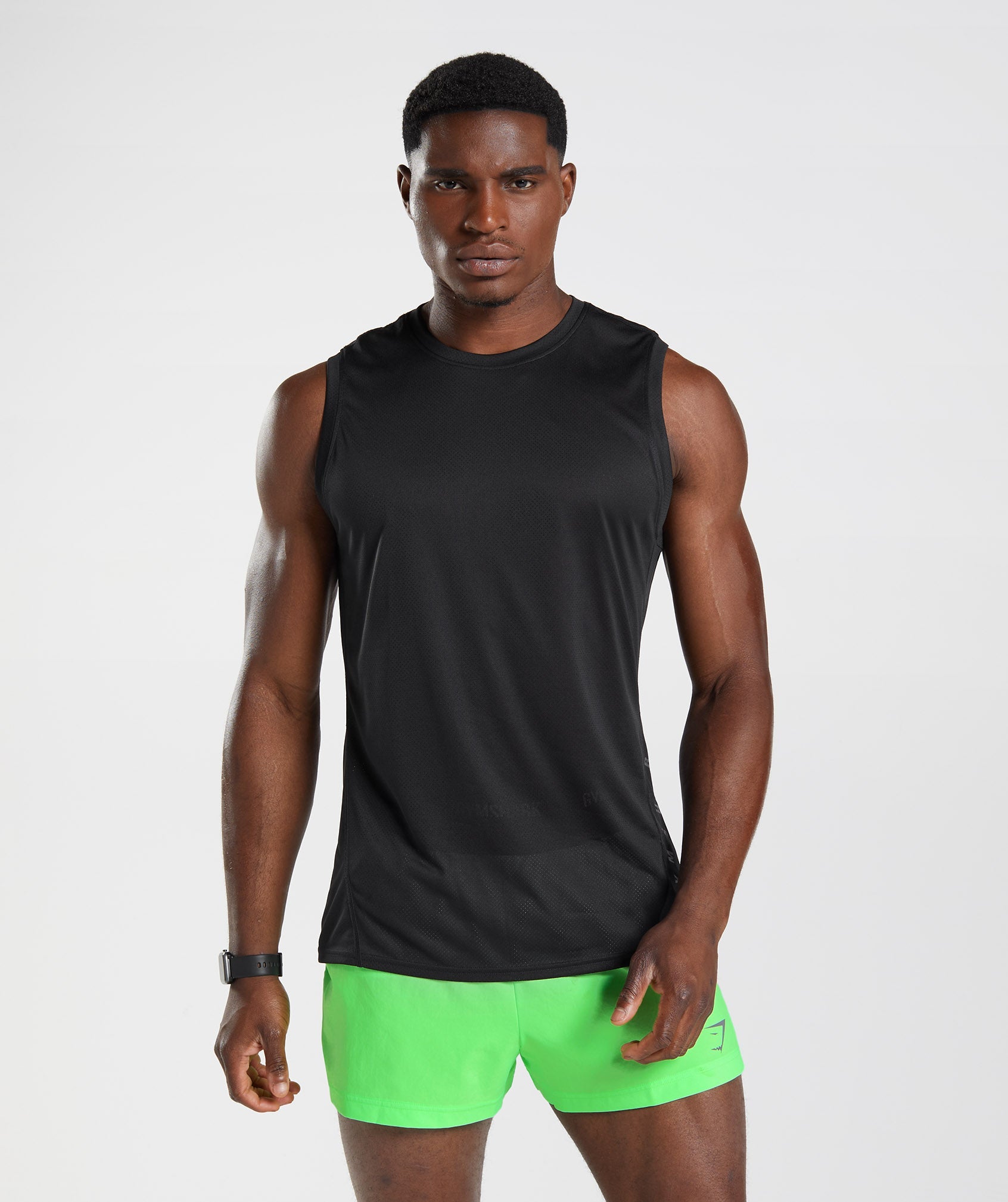 Sport Tank in Black/Black Marl - view 1