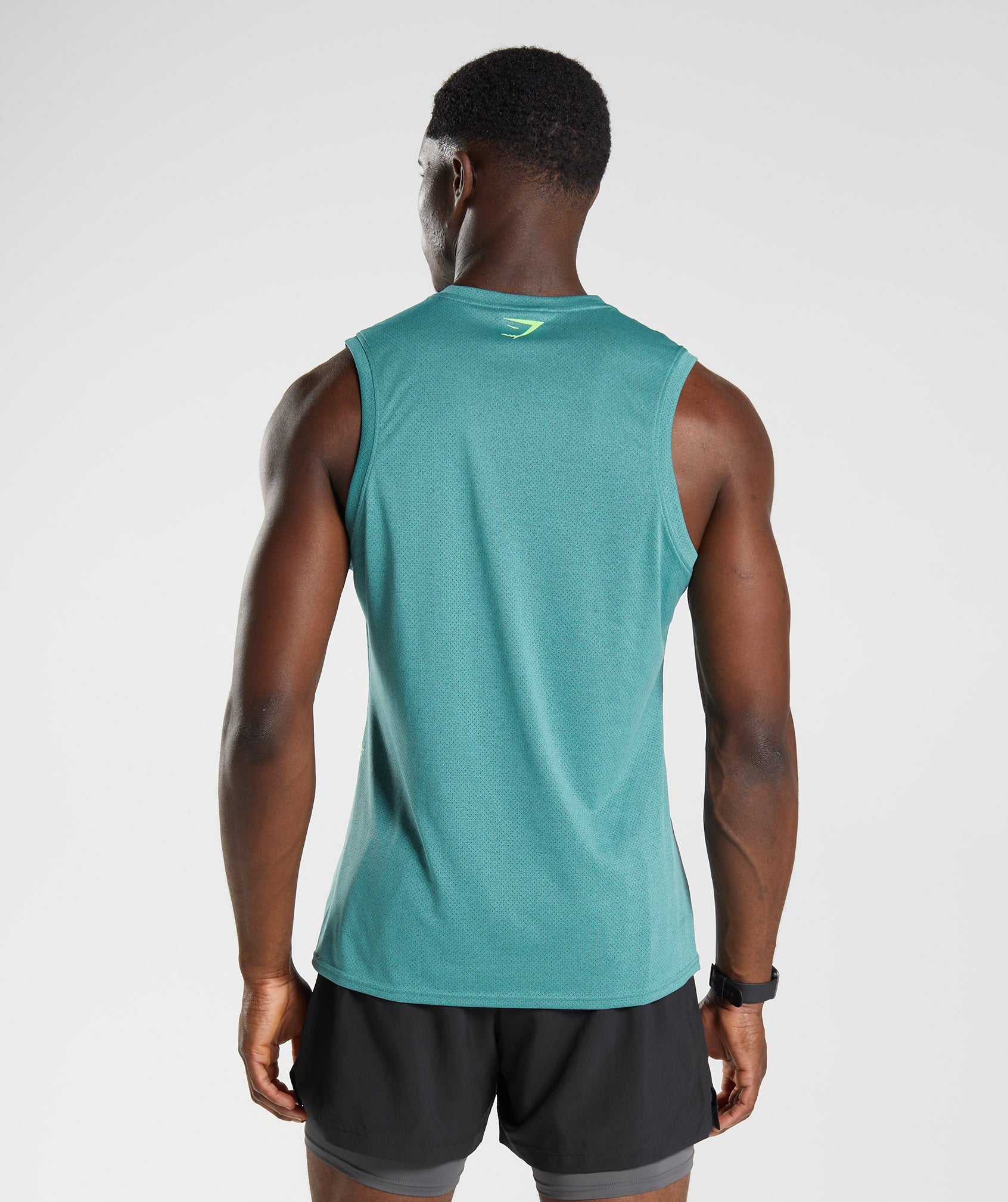 Sport Tank in Slate Blue/Black Marl - view 2